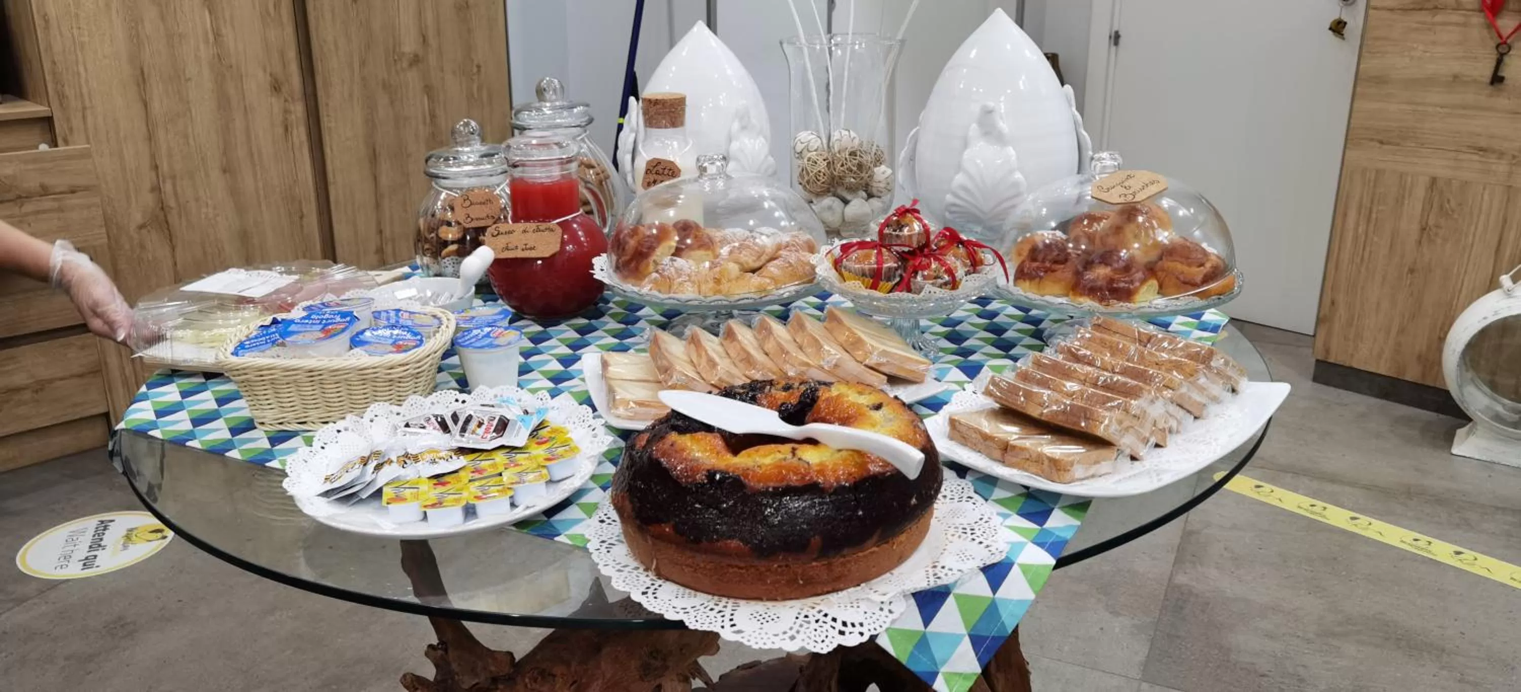 Italian breakfast in Regina Margherita Suite