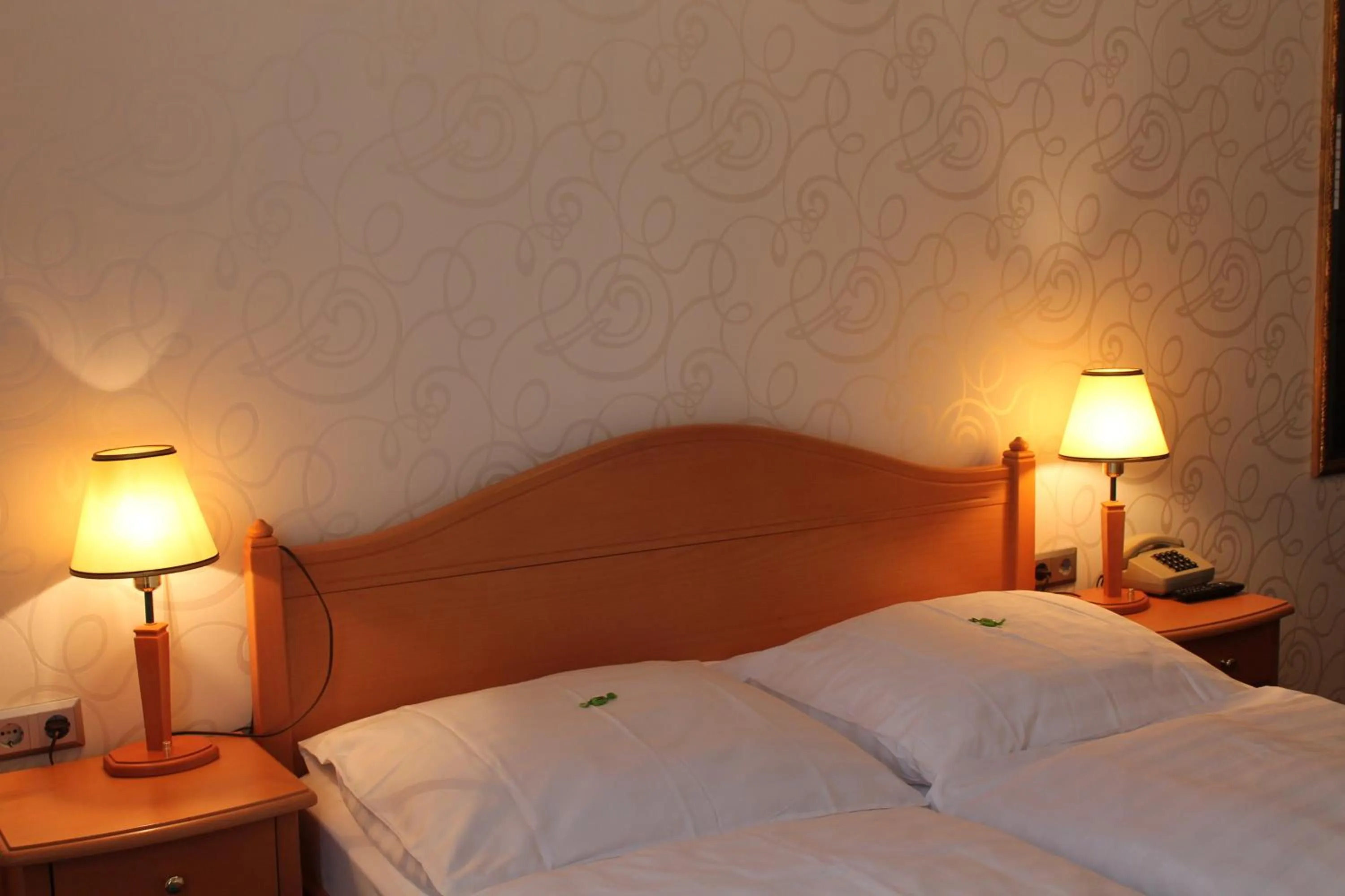 Bed in Hotel Weidenhof