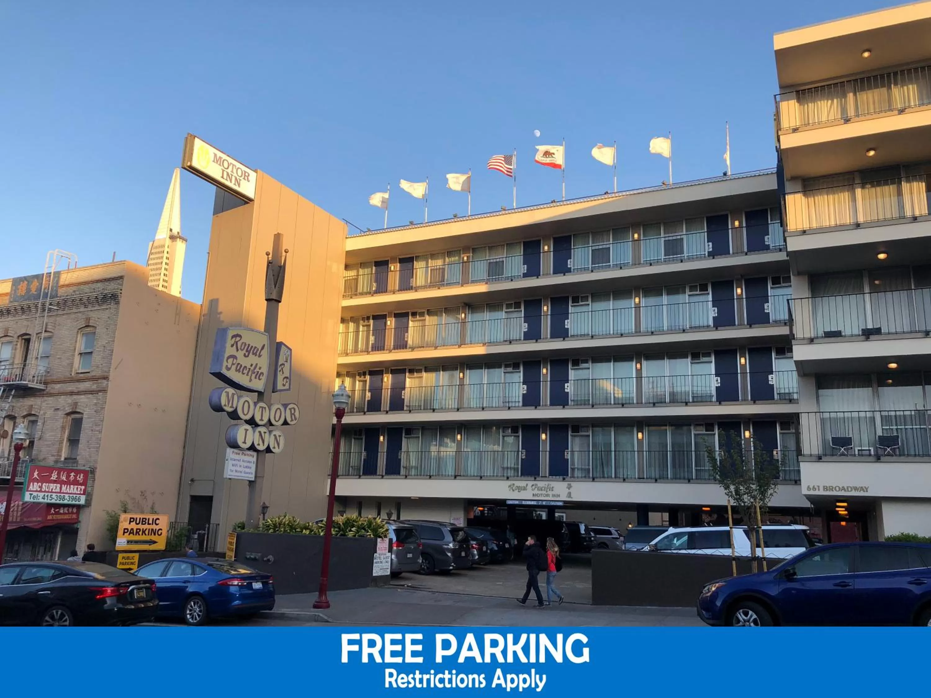 Property building in Royal Pacific Motor Inn