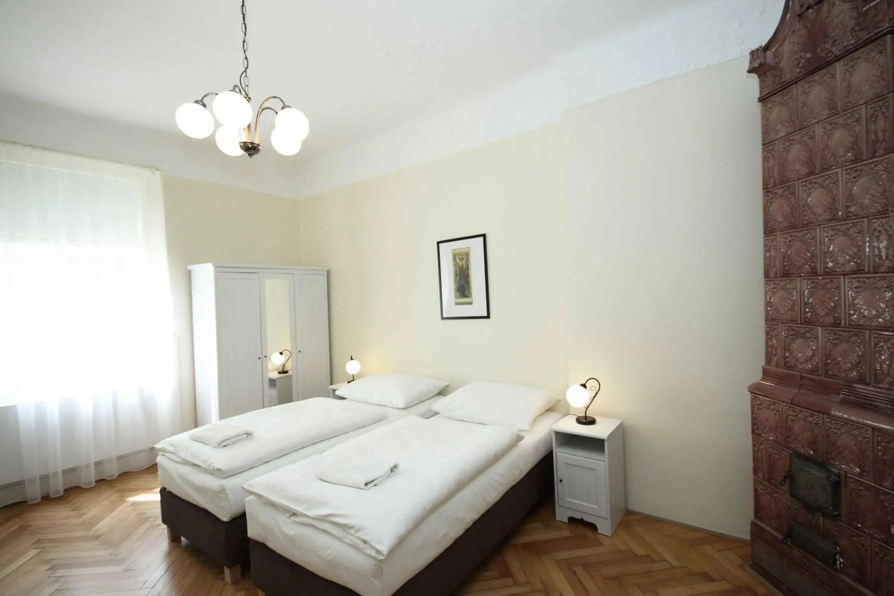 Bed in Prague Central Exclusive Apartments
