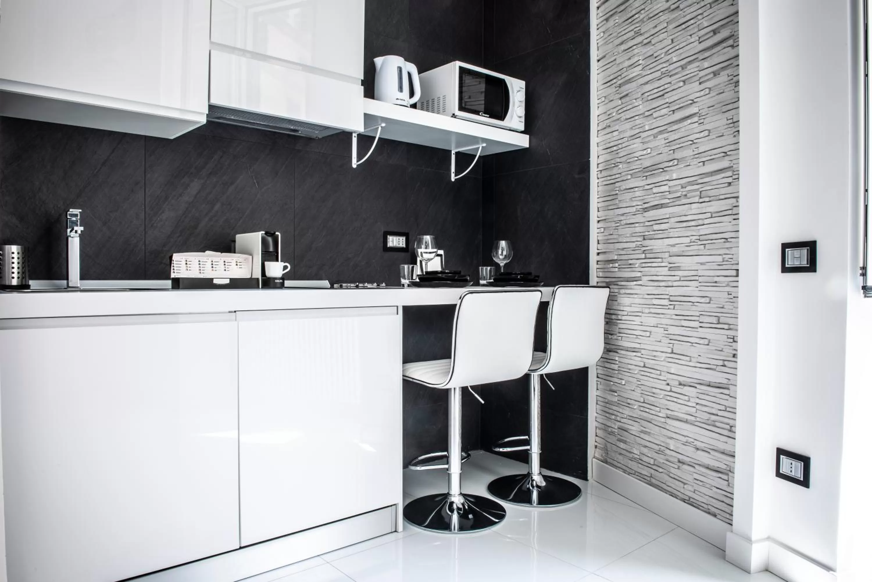 Kitchen or kitchenette in Rettifilo 201 Exclusive Rooms