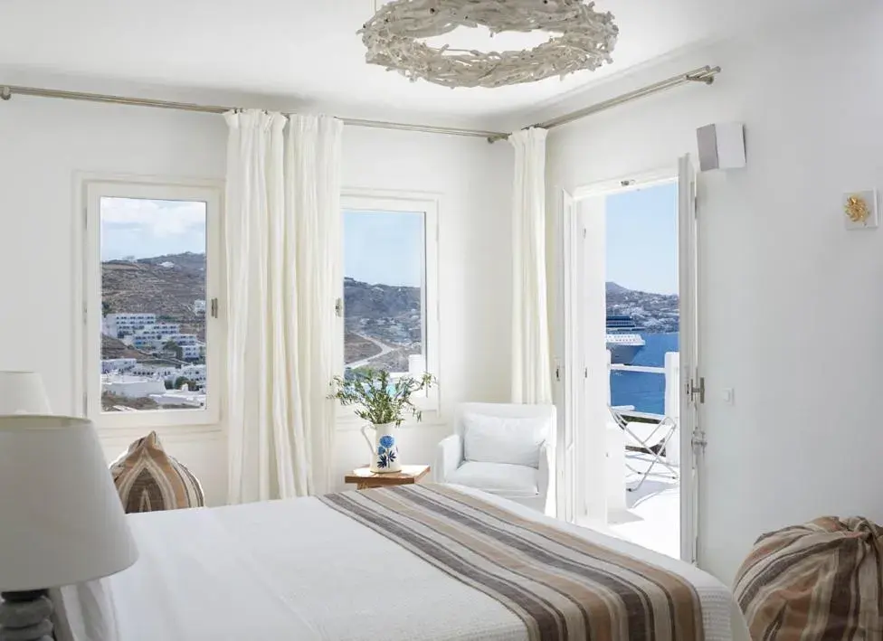 Bedroom in Rocabella Mykonos Hotel