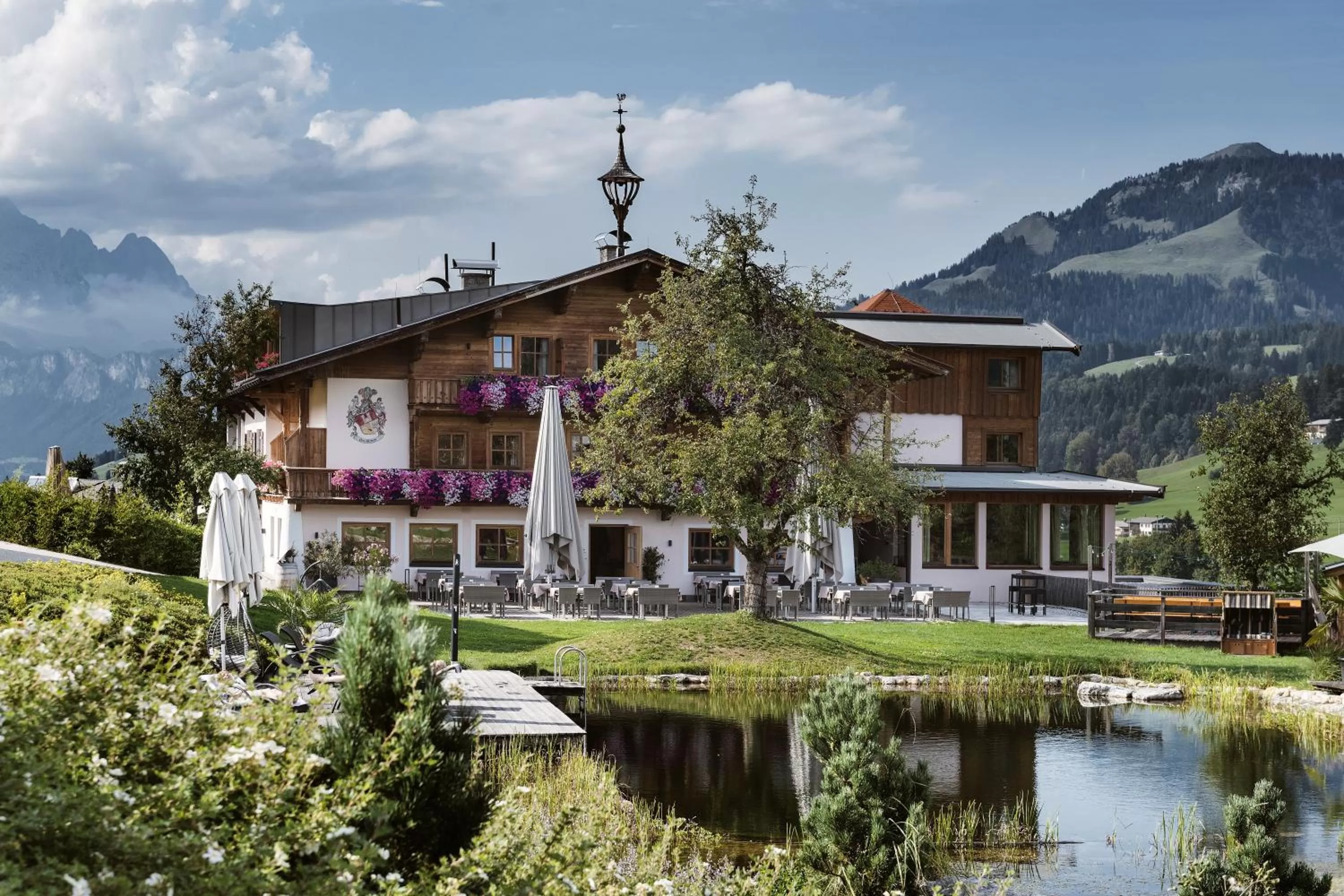 Property building in Farm Hotel Chalet Grosslehen
