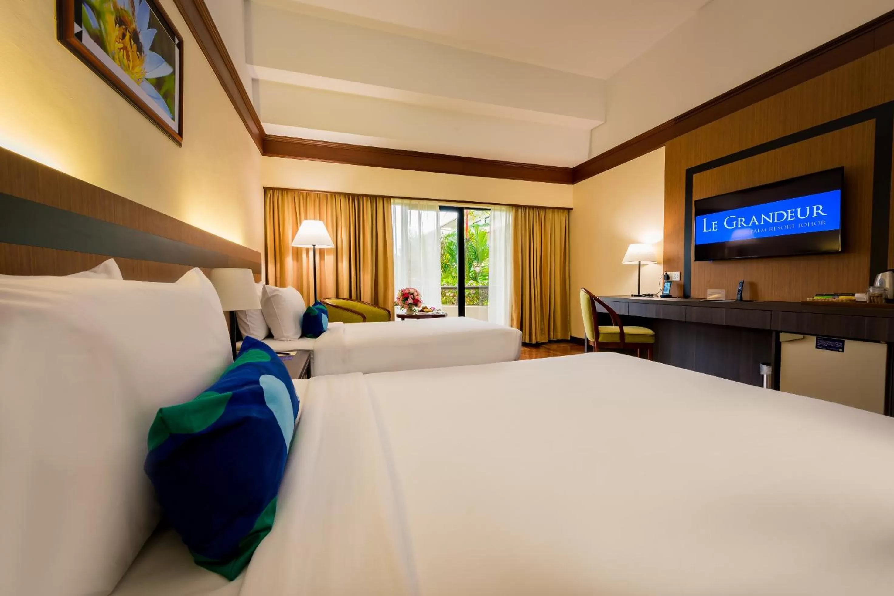 Bed in Le Grandeur Palm Resort Johor