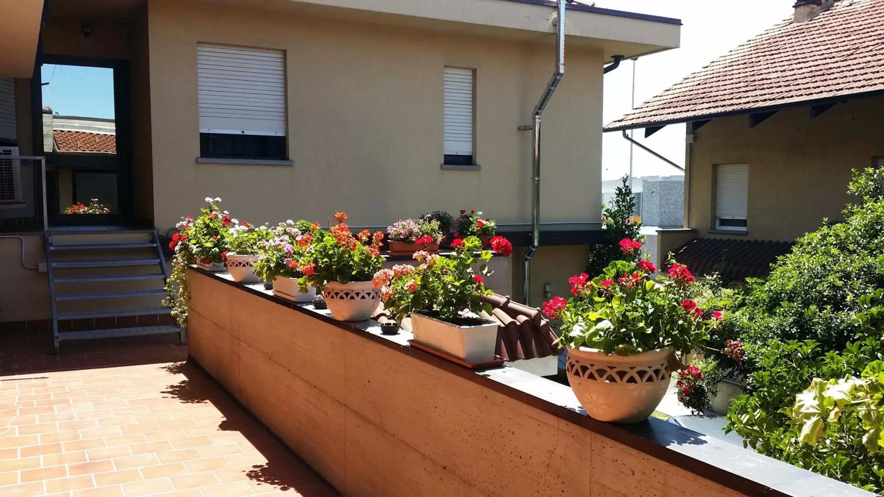 Patio, Property Building in Flying Hotel