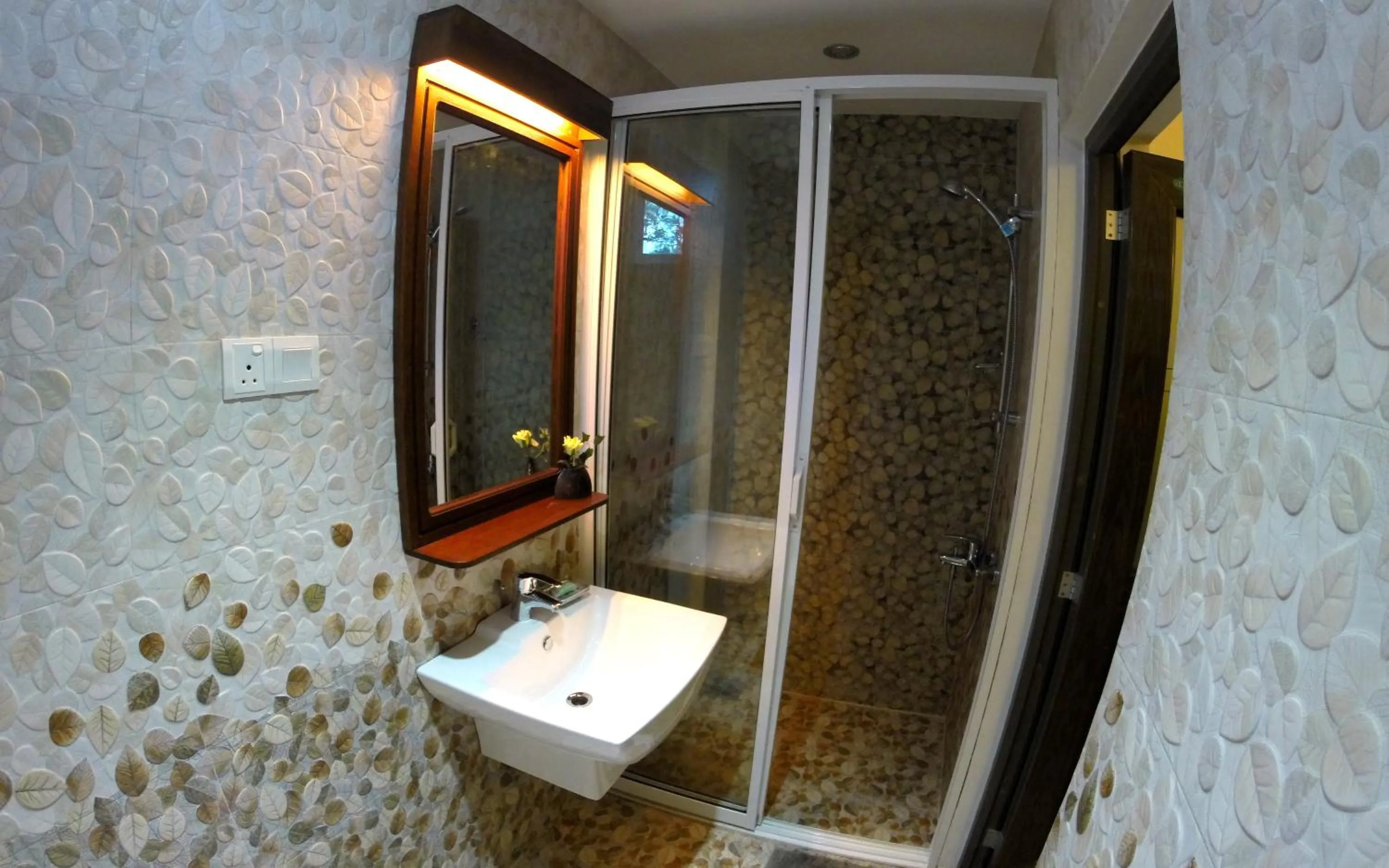 Shower in Winter Villa