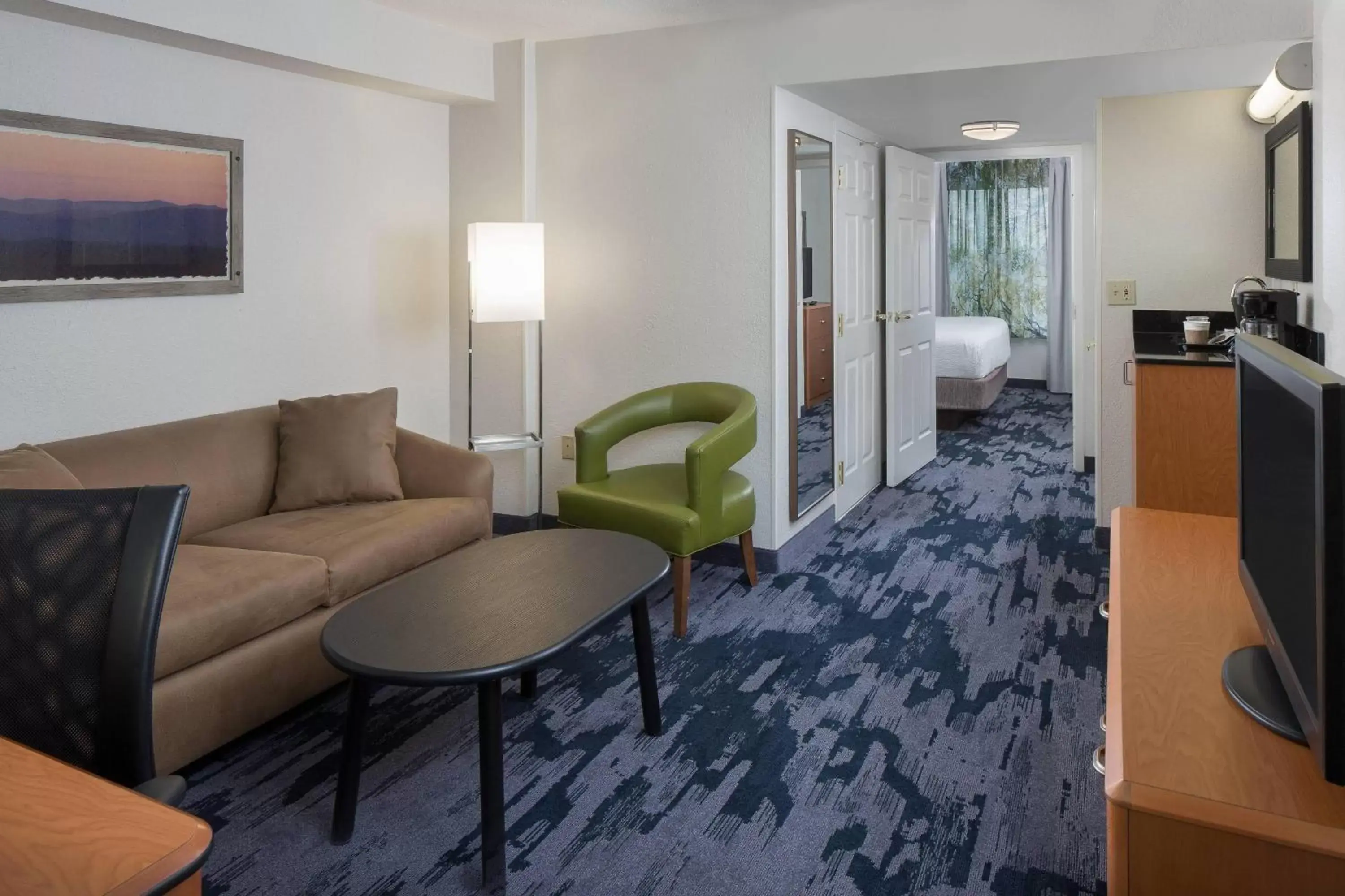 Living room, Seating Area in Fairfield Inn & Suites by Marriott Orlando Lake Buena Vista