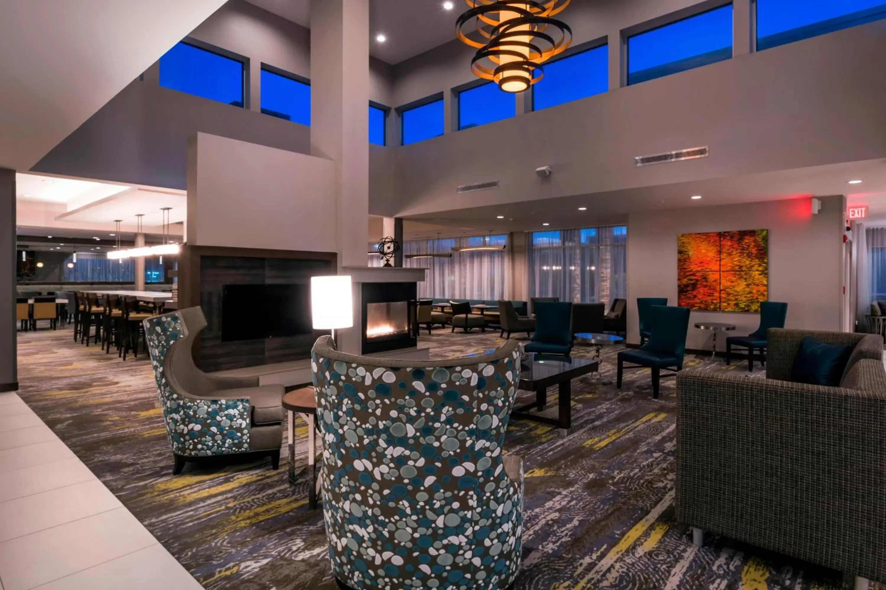 Lobby or reception, Lounge/Bar in Residence Inn by Marriott Fishkill
