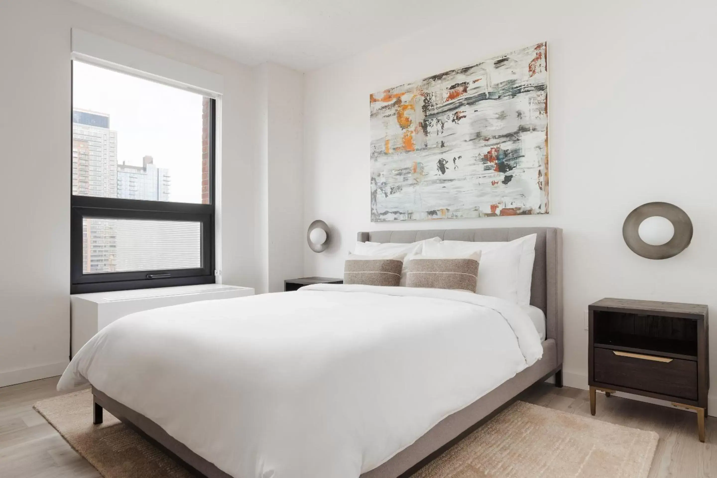 Living room, Bed in Sonder Court Square