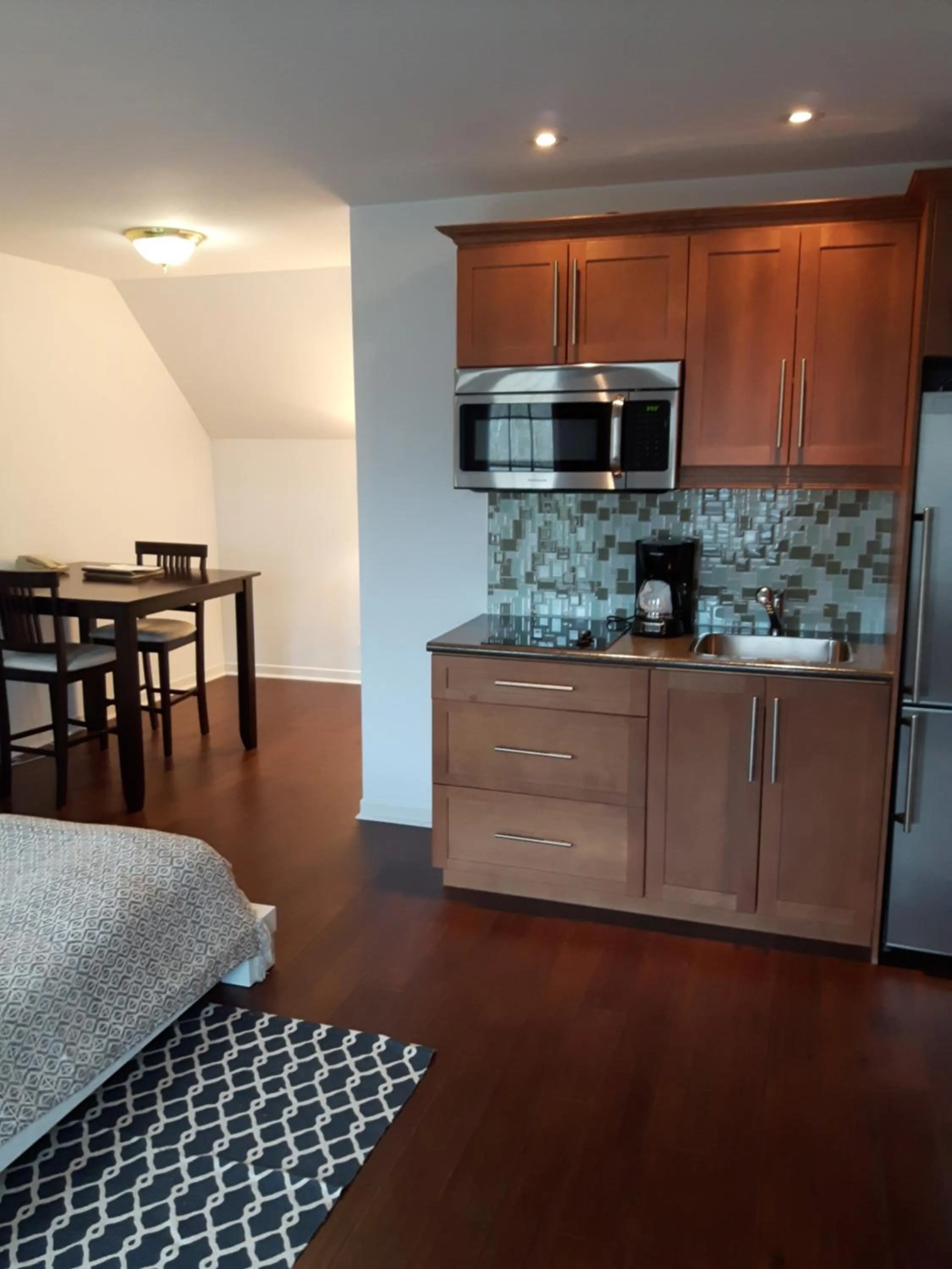 Kitchen or kitchenette in Condos Hotel Lion D'Or