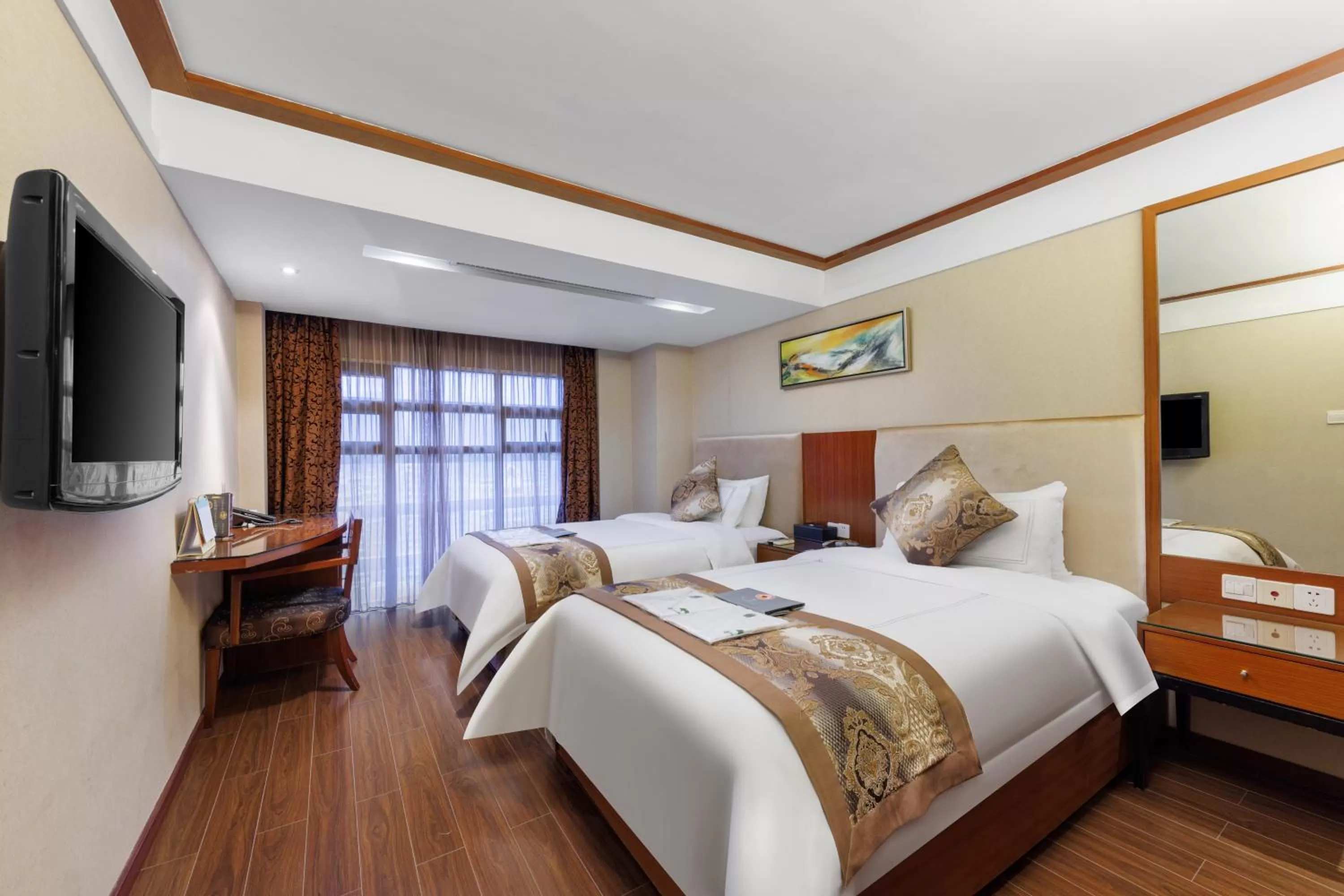 Bedroom, Bed in Sunflower Hotel &Residence, Futian Port Branch