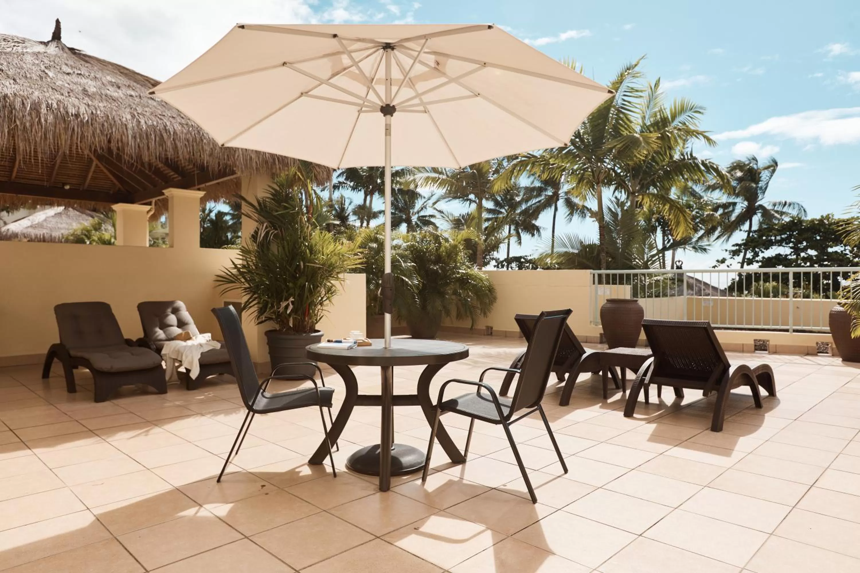 Patio in Sea Change Beachfront Apartments