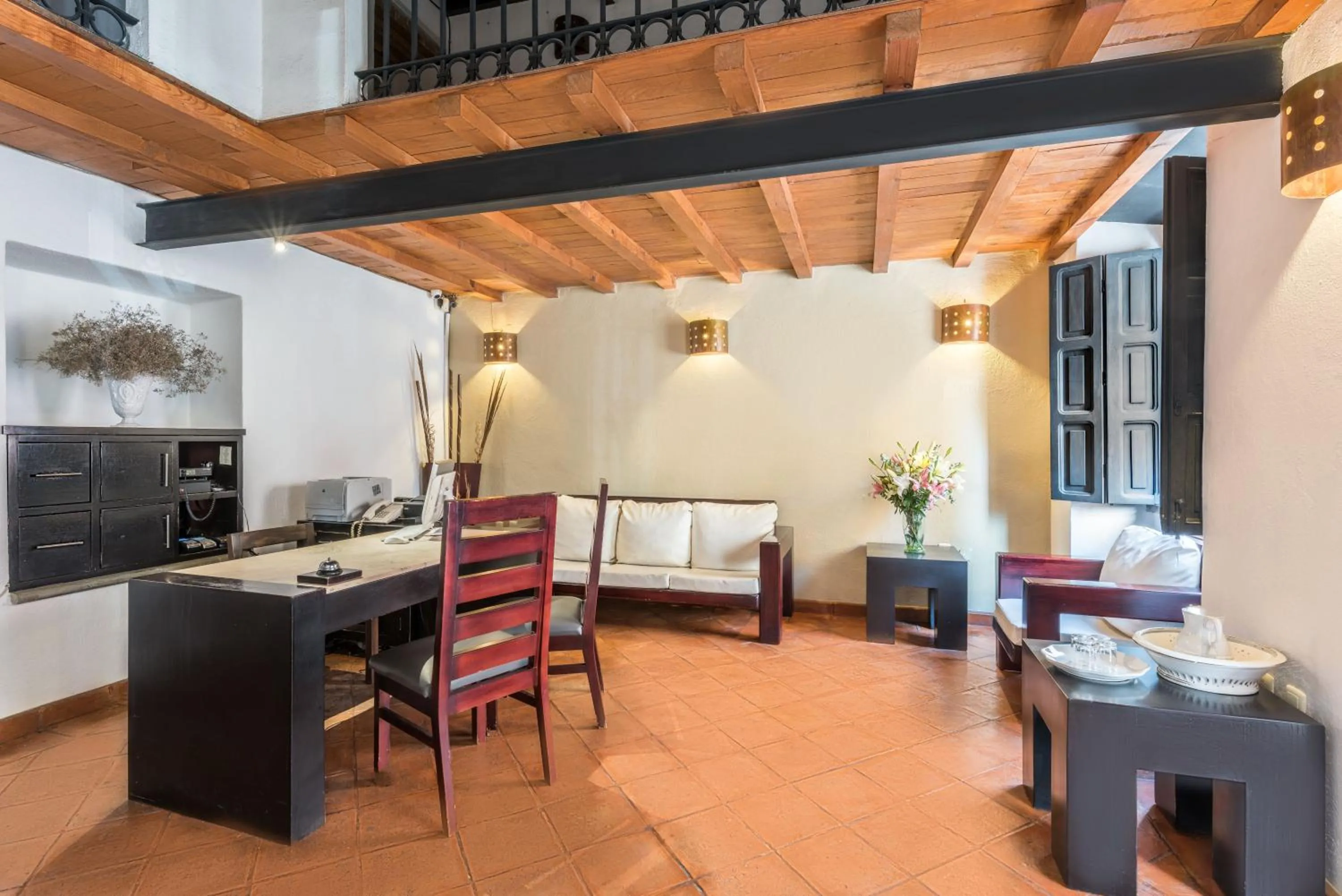 Lobby or reception in Hotel Casa Virreyes