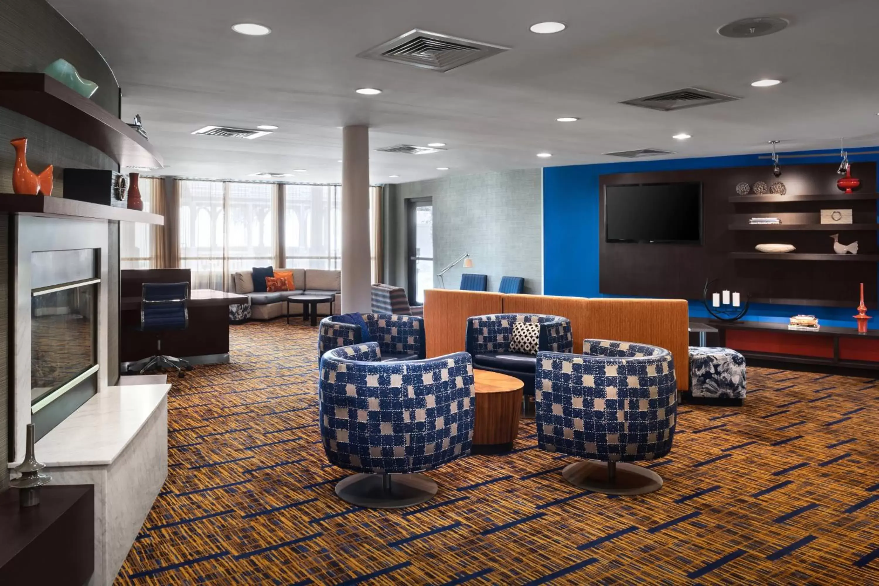 Lobby or reception in Courtyard by Marriott Portland Airport