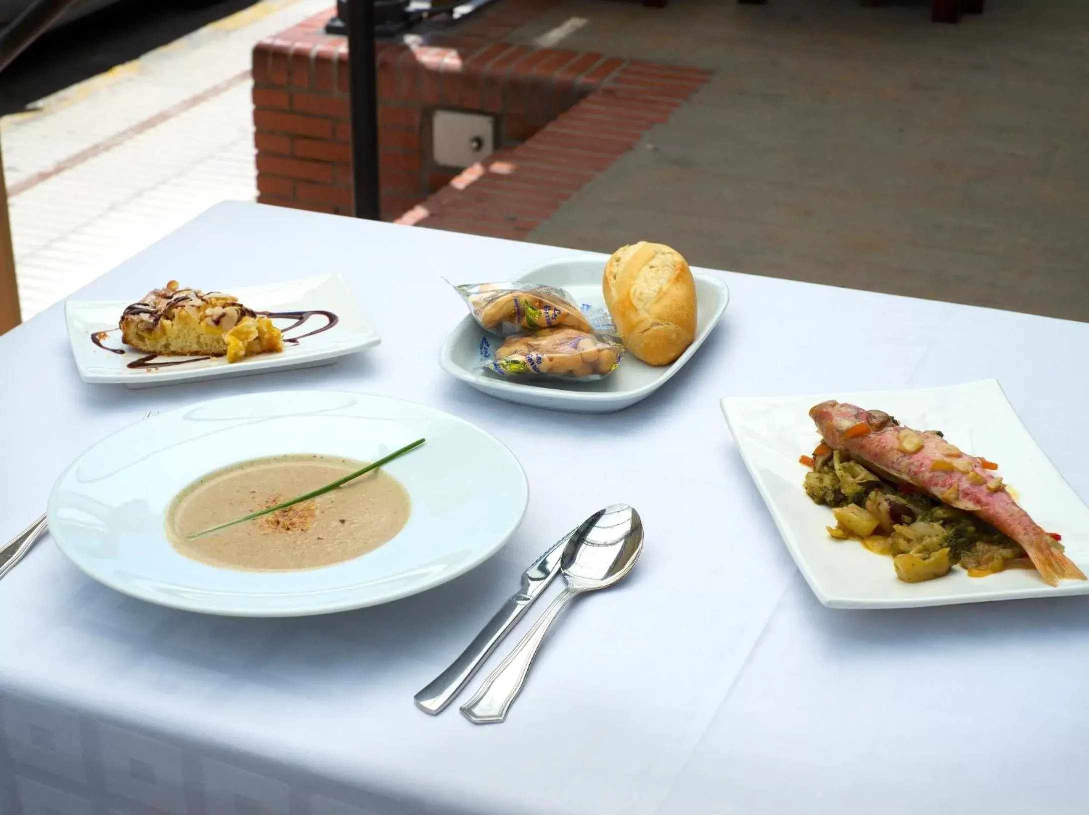 Food close-up, Lunch and Dinner in Hotel Guadalquivir