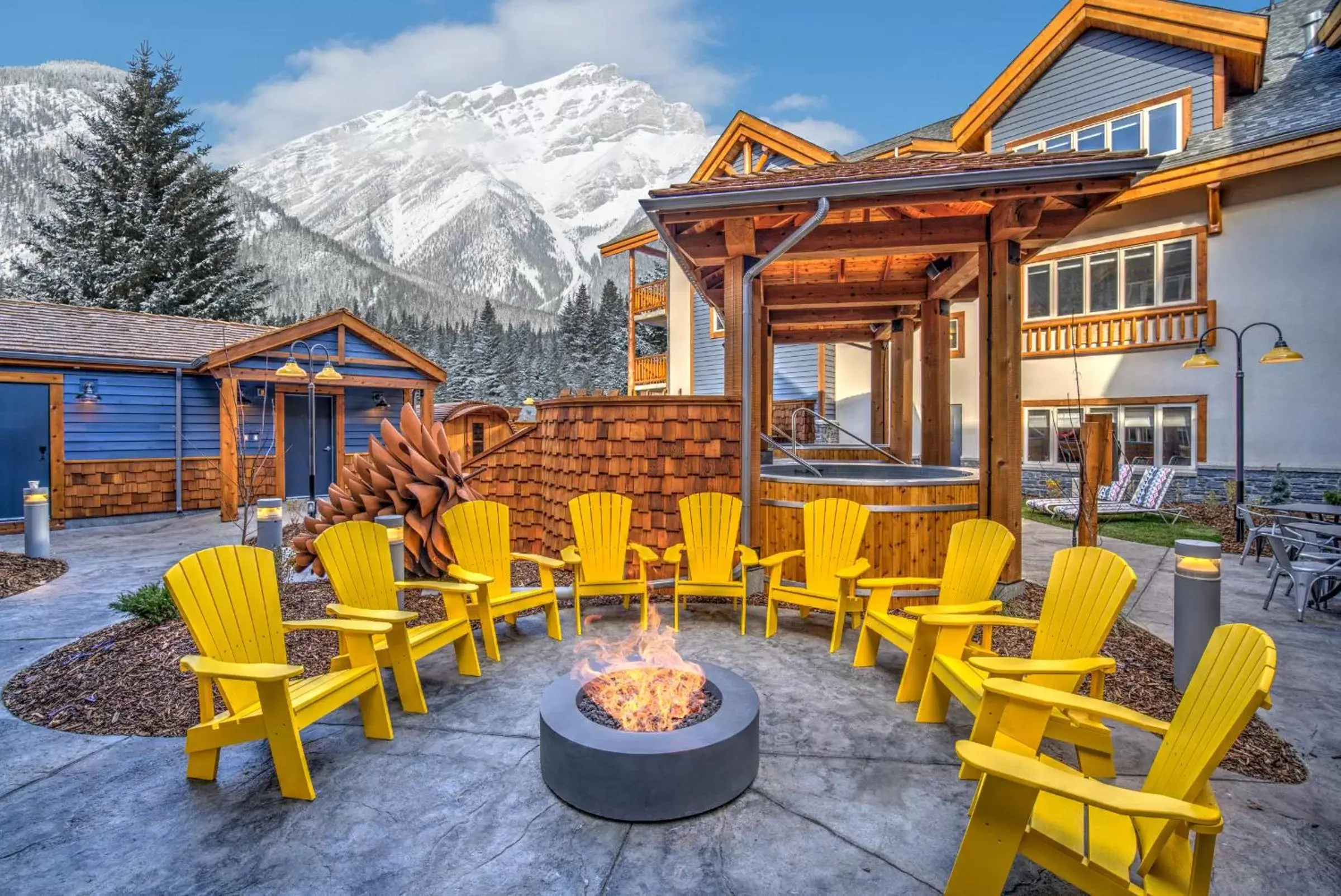 Patio in Canalta Lodge