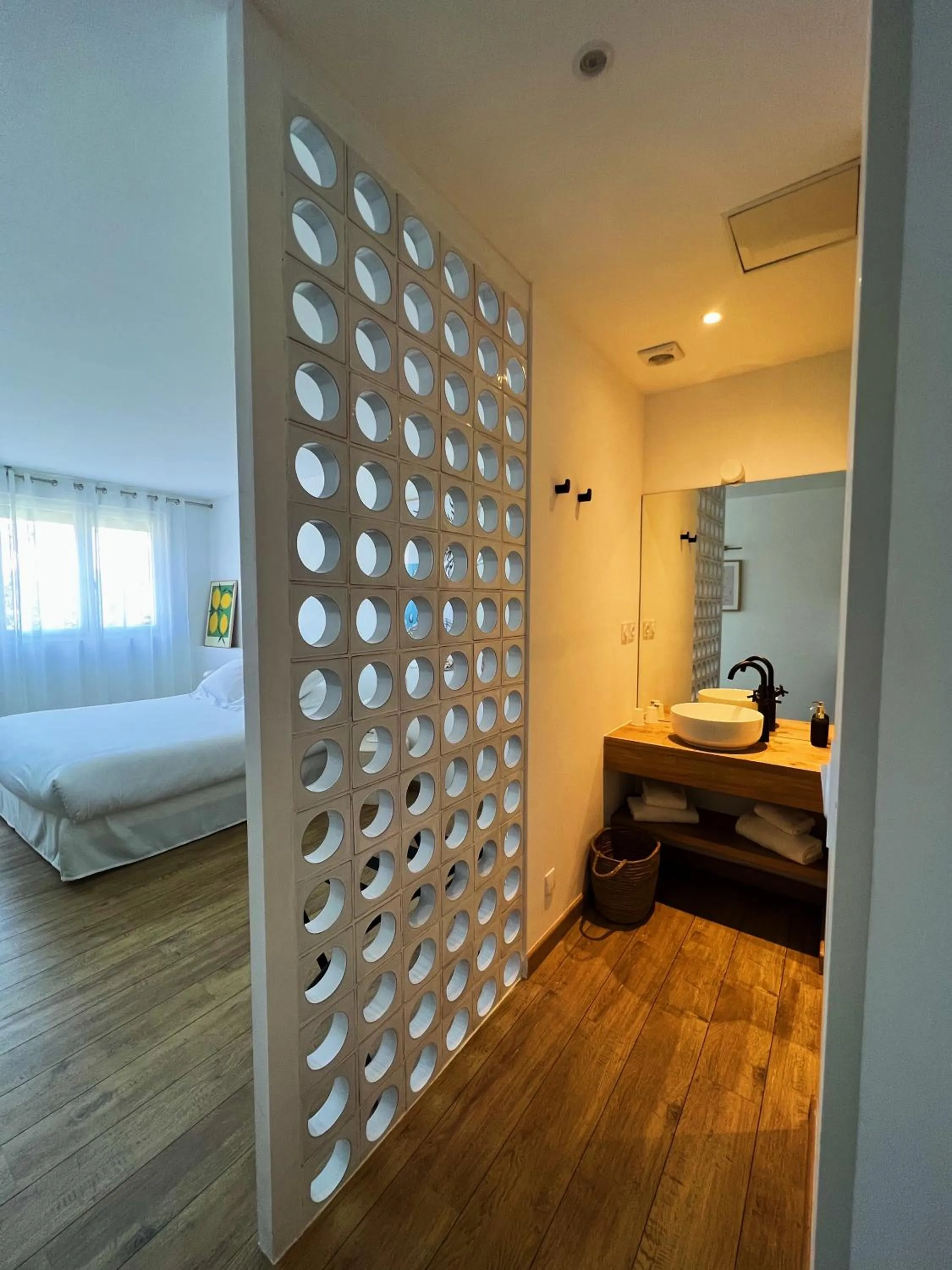 Bed in Hotel La Potiniere