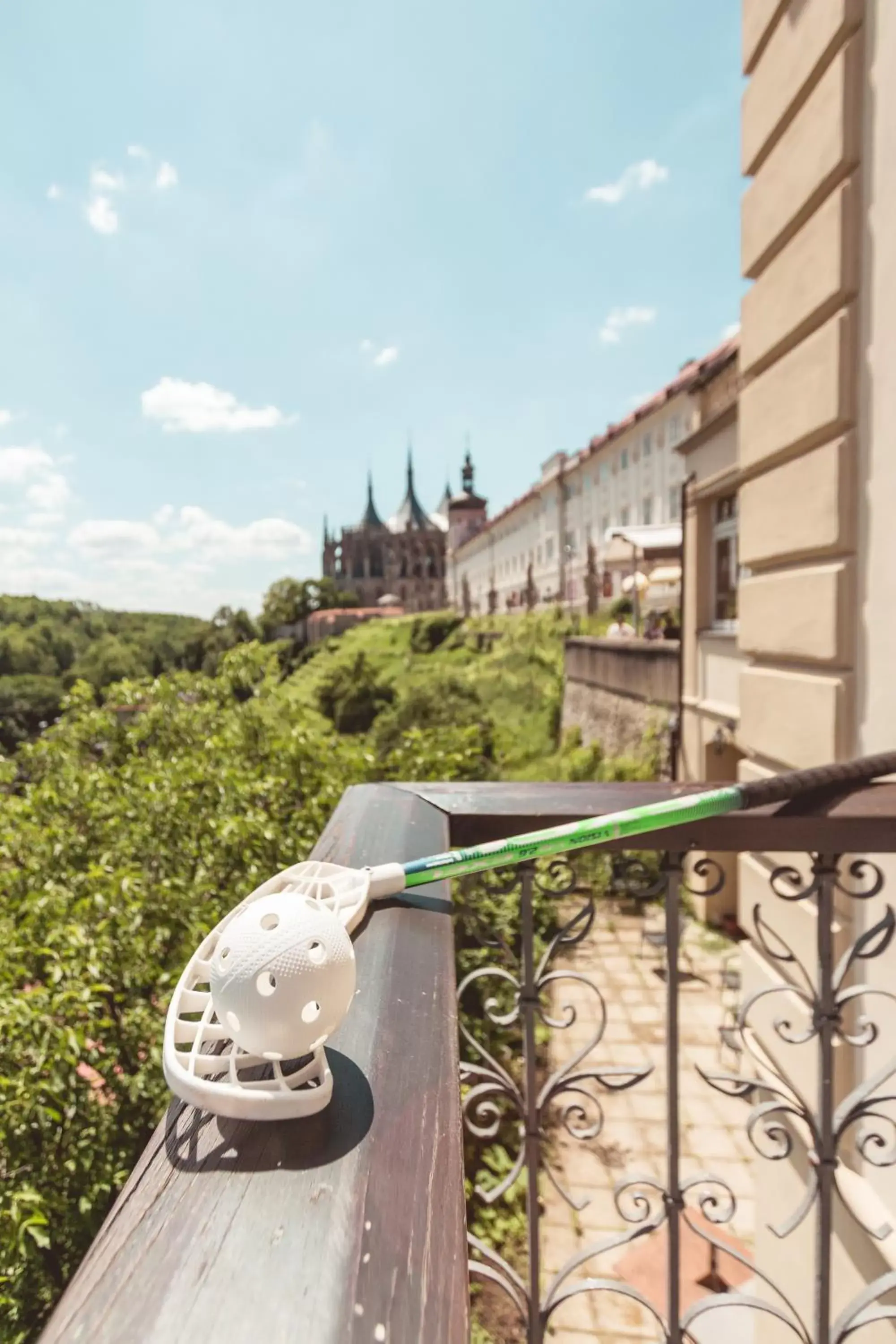 View (from property/room), Balcony/Terrace in Vila U Varhanáře