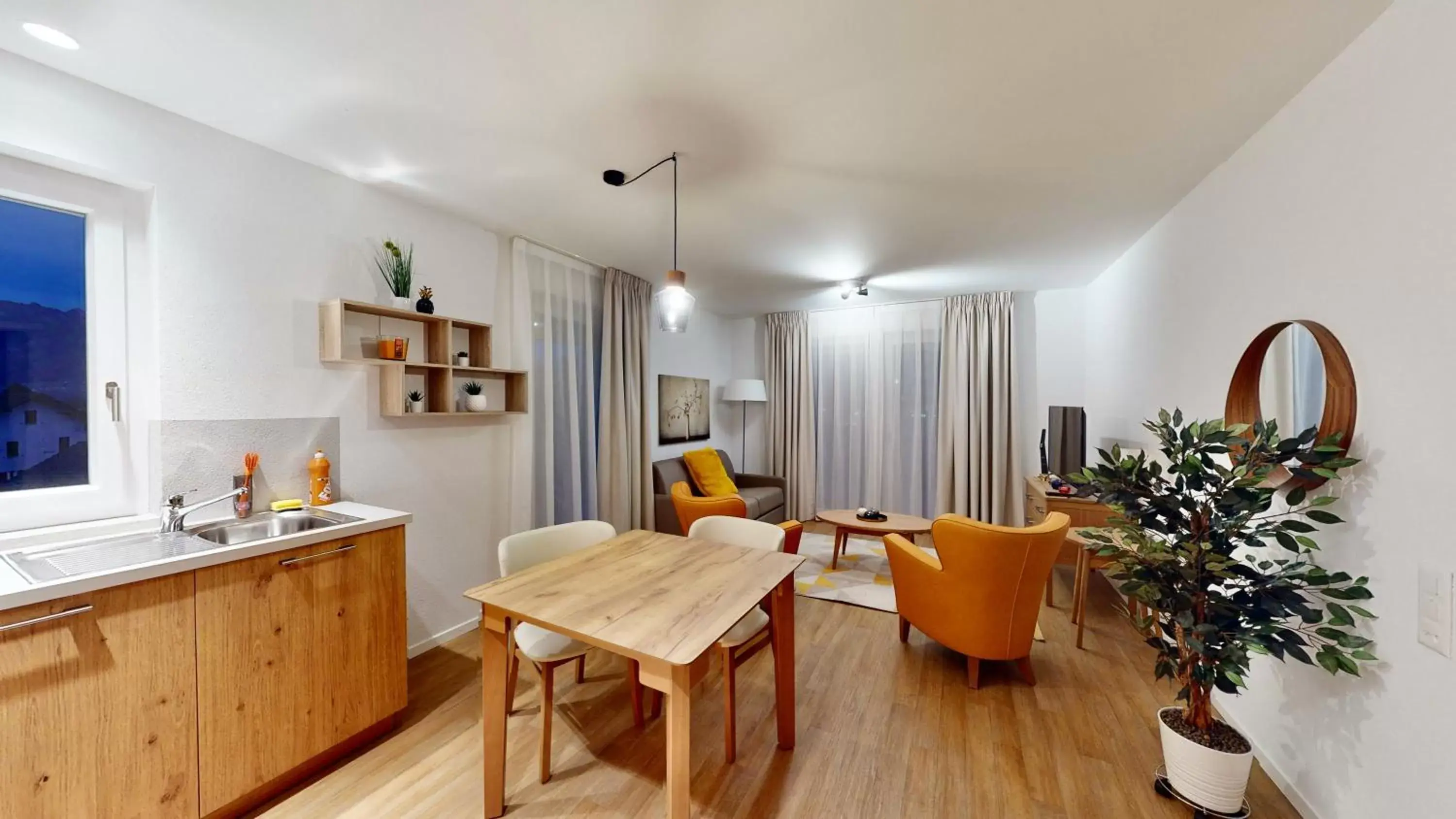 Living room, Dining Area in Alp Art Hotel