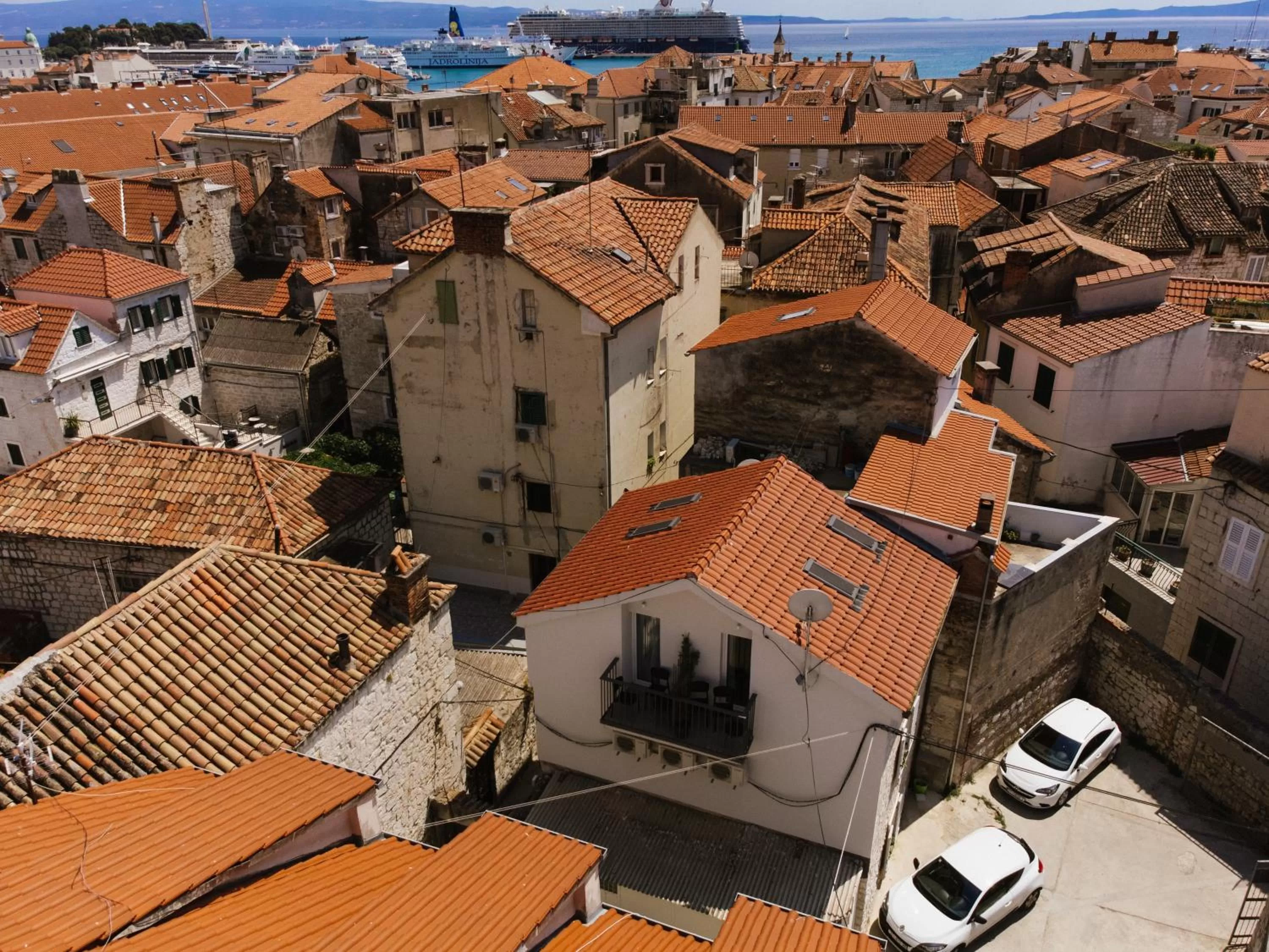 Bird's eye view in Heritage Rooms Split Olympic Dream