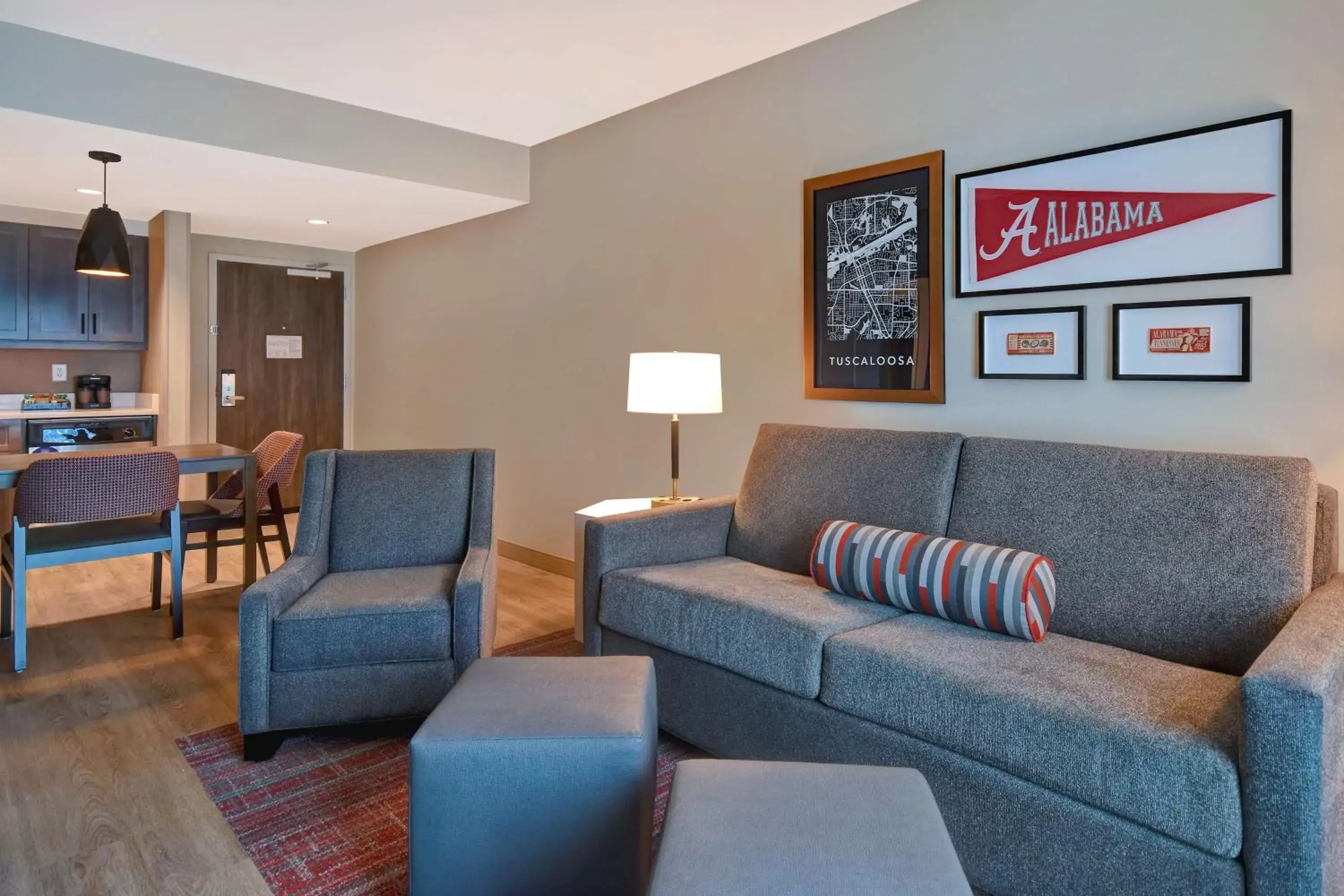 Living room, Seating Area in Homewood Suites by Hilton Tuscaloosa Downtown, AL