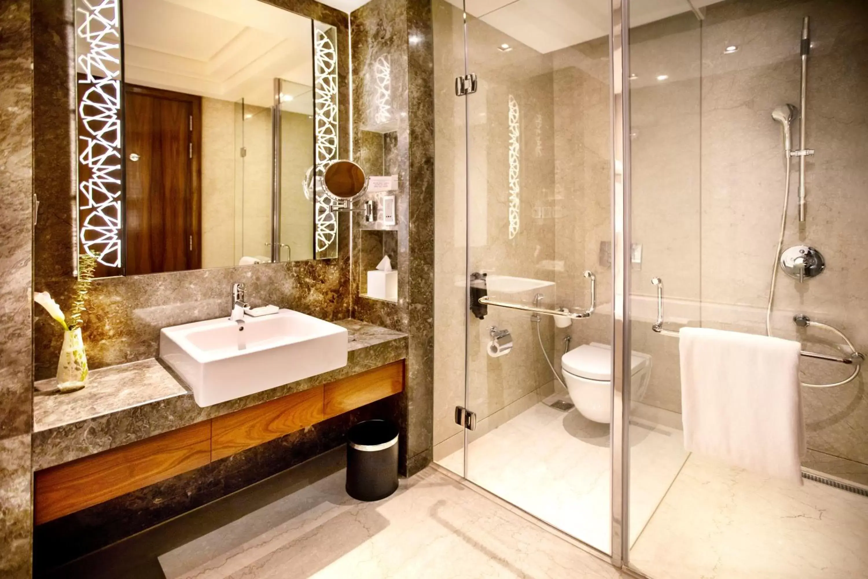 Bathroom in Crowne Plaza New Delhi Rohini, an IHG Hotel