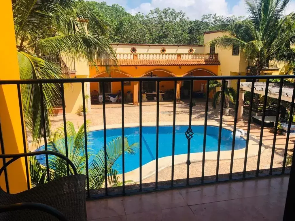 Pool View in Hacienda Valentina