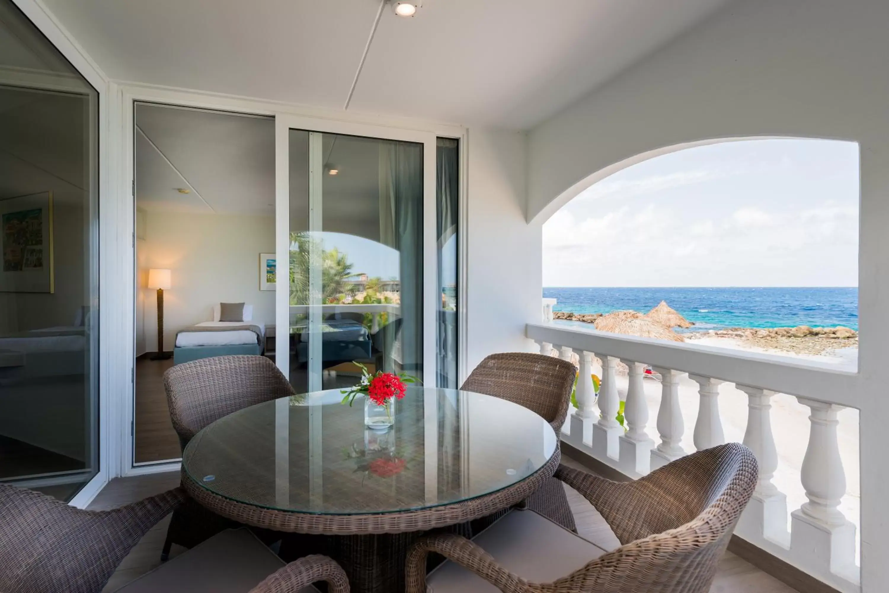 Balcony/Terrace, Patio/Outdoor Area in Curacao Avila Beach Hotel
