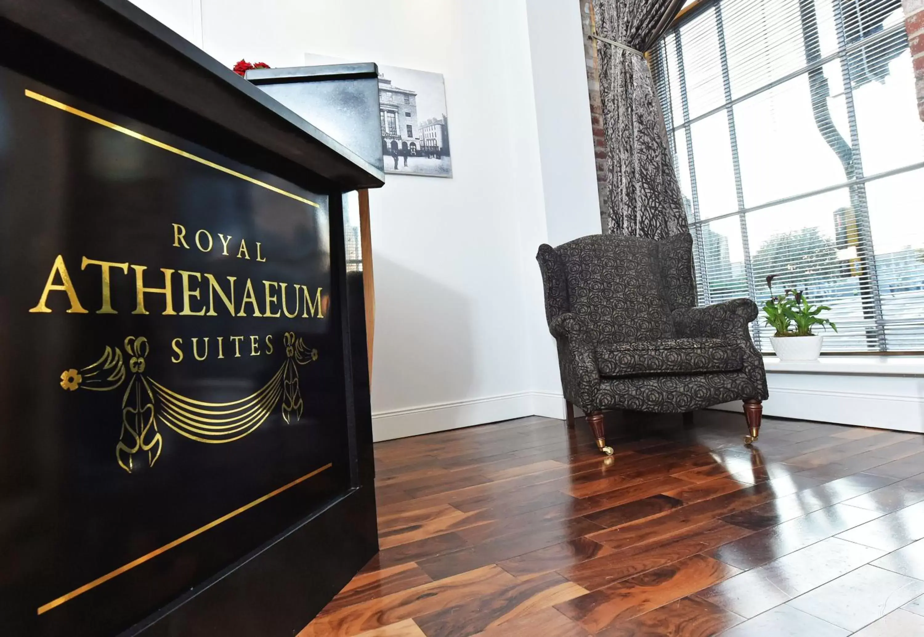 Lobby or reception, Property Logo/Sign in Royal Athenaeum Suites