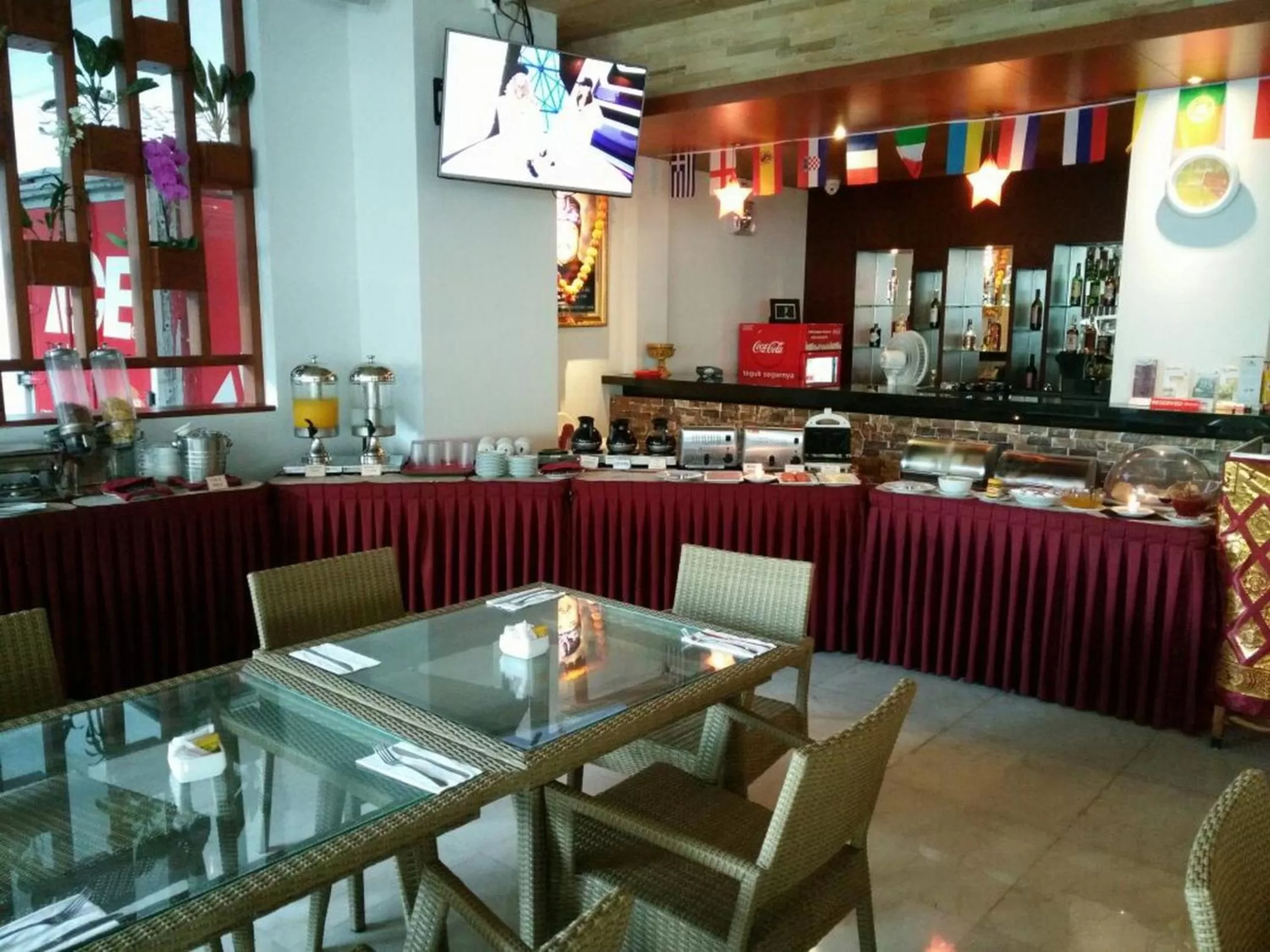 Buffet breakfast in Grand La Walon Hotel