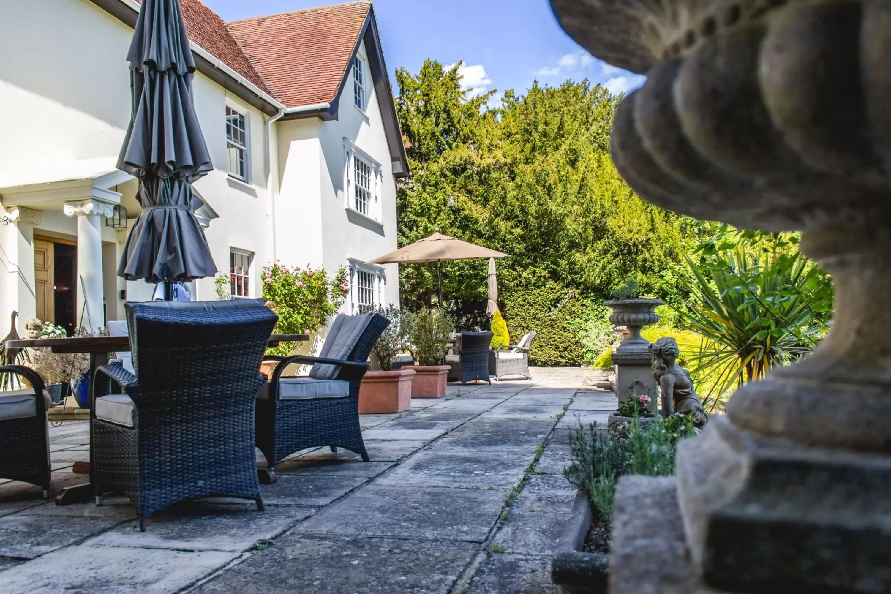 Patio in Sturmer Hall Hotel and Conference Centre