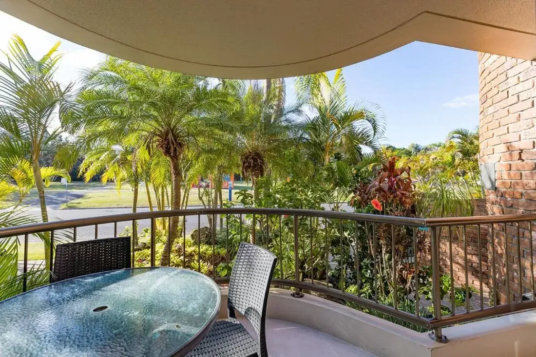 Patio in Byron Pacific Apartments - On Clarkes Beach