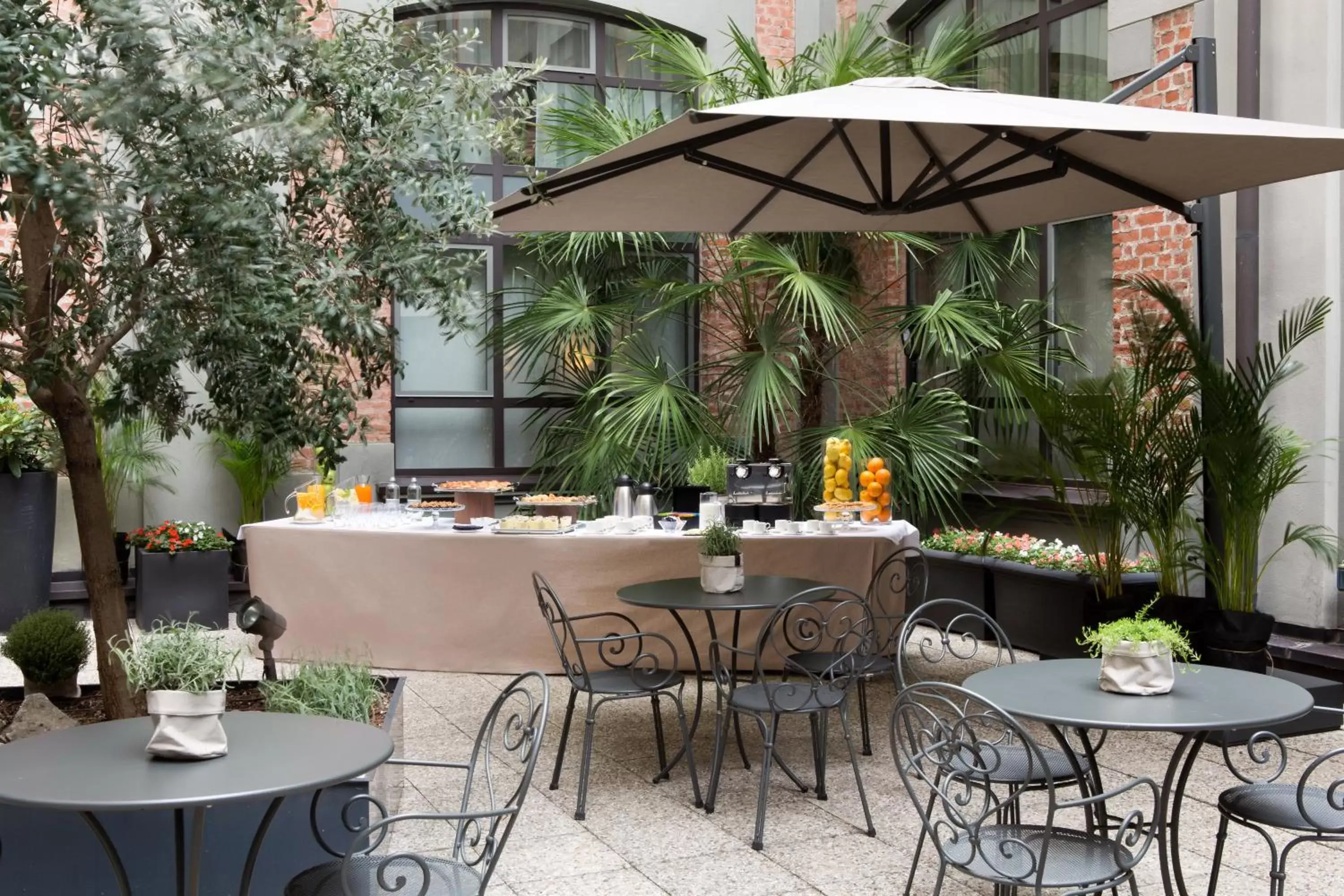 Patio, Restaurant/Places to Eat in Starhotels Business Palace