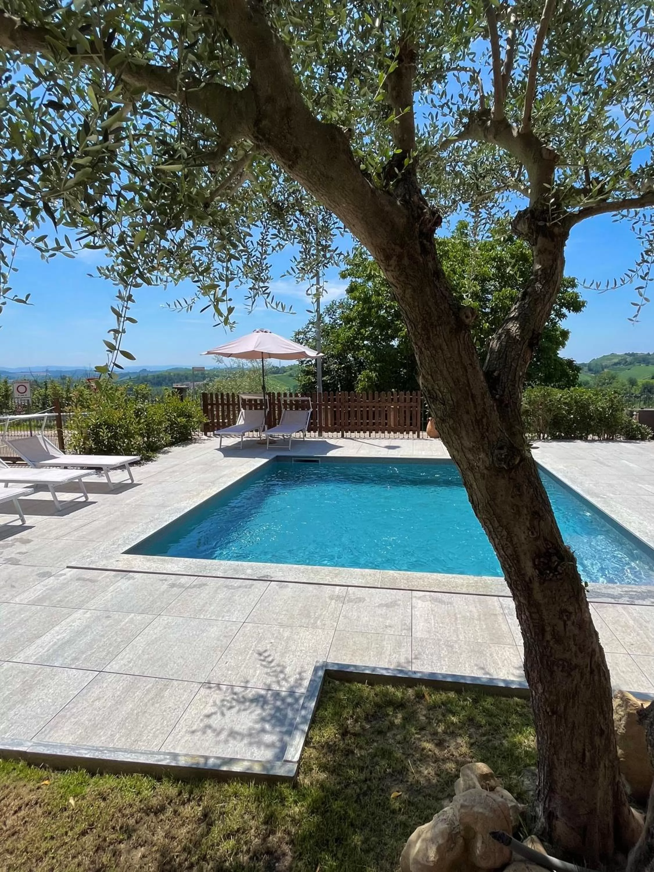 Pool view in Belvedere Bike Hotel