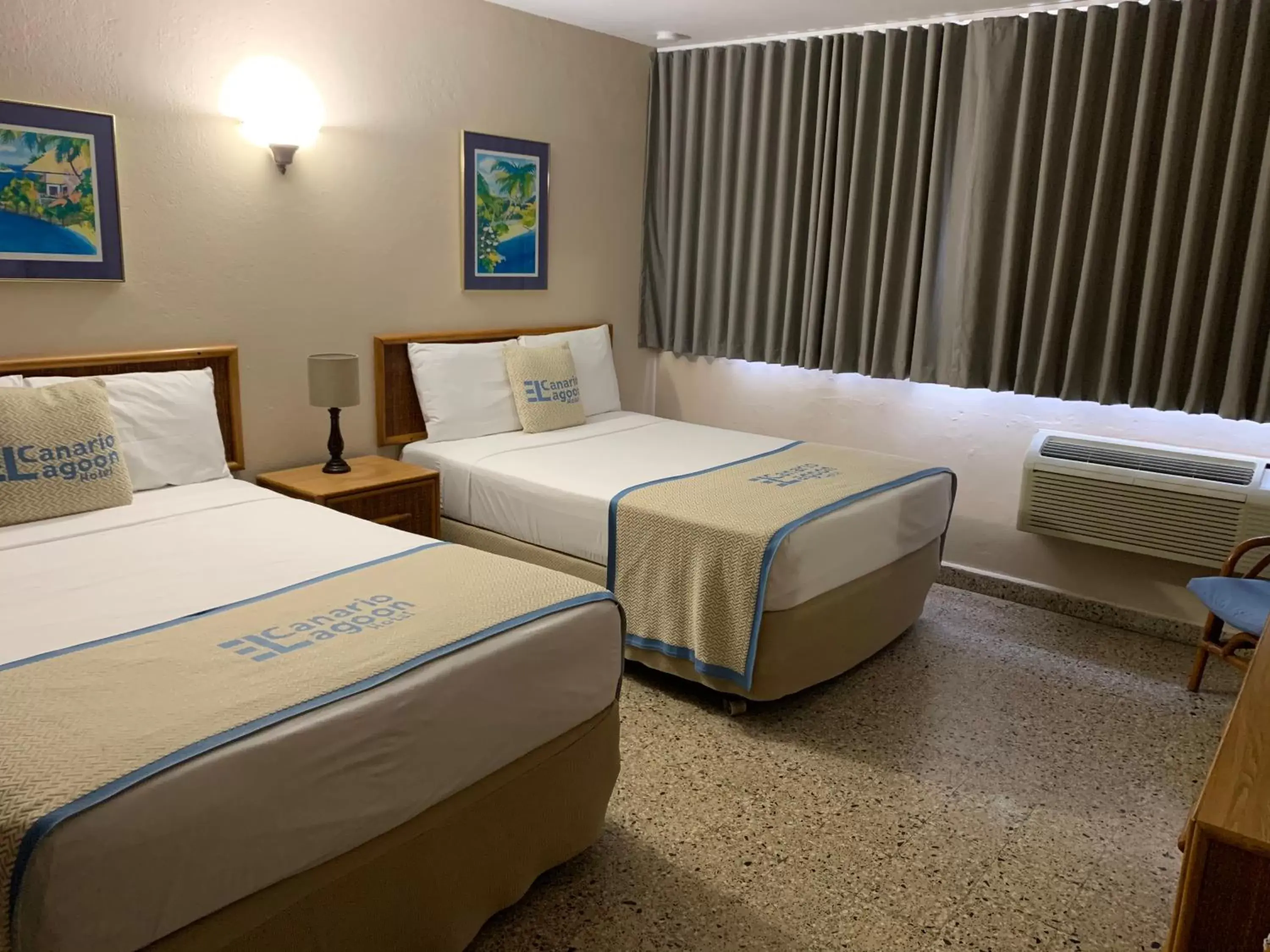 Bed in Canario Lagoon Hotel