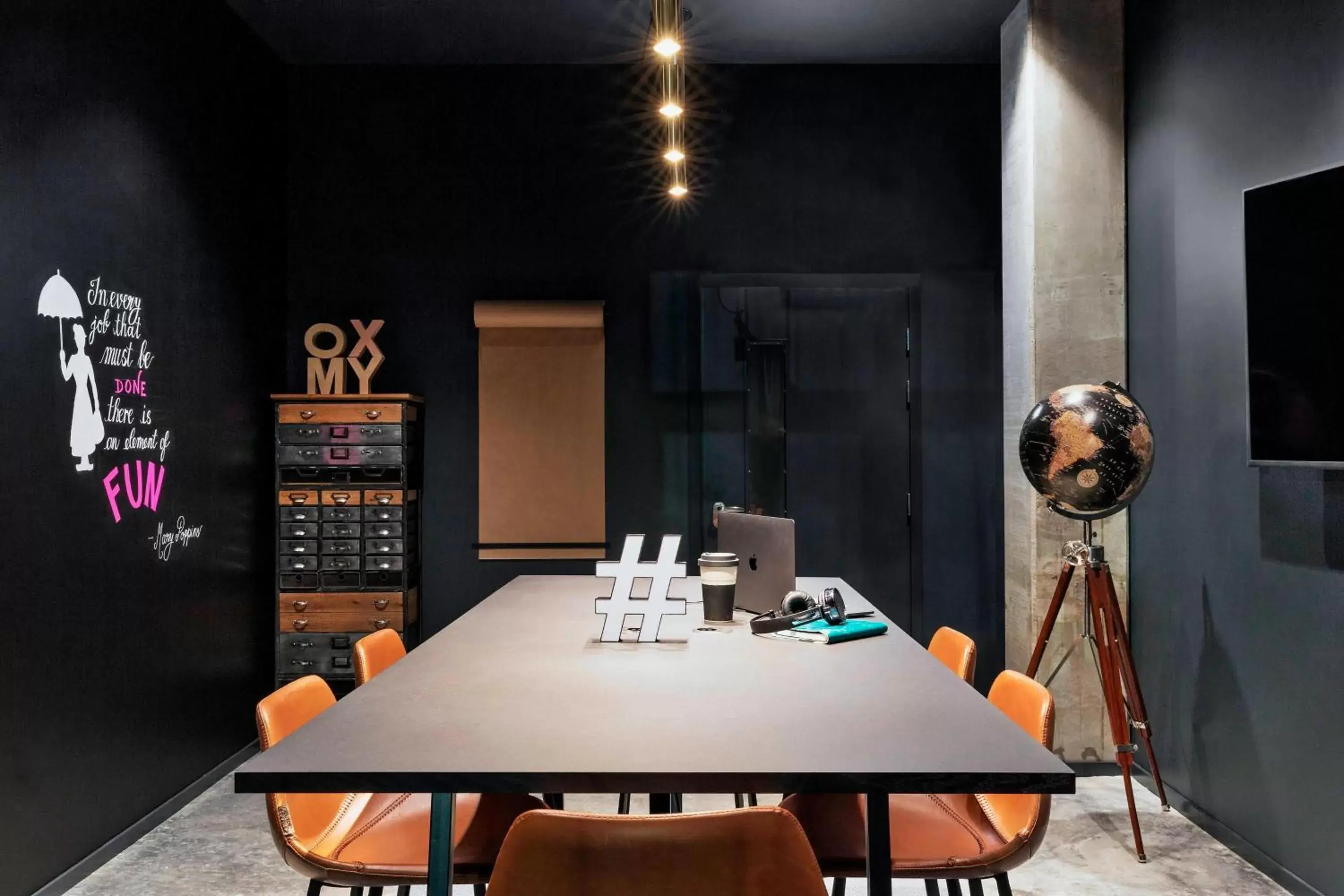 Meeting/conference room in Moxy Copenhagen Sydhavnen