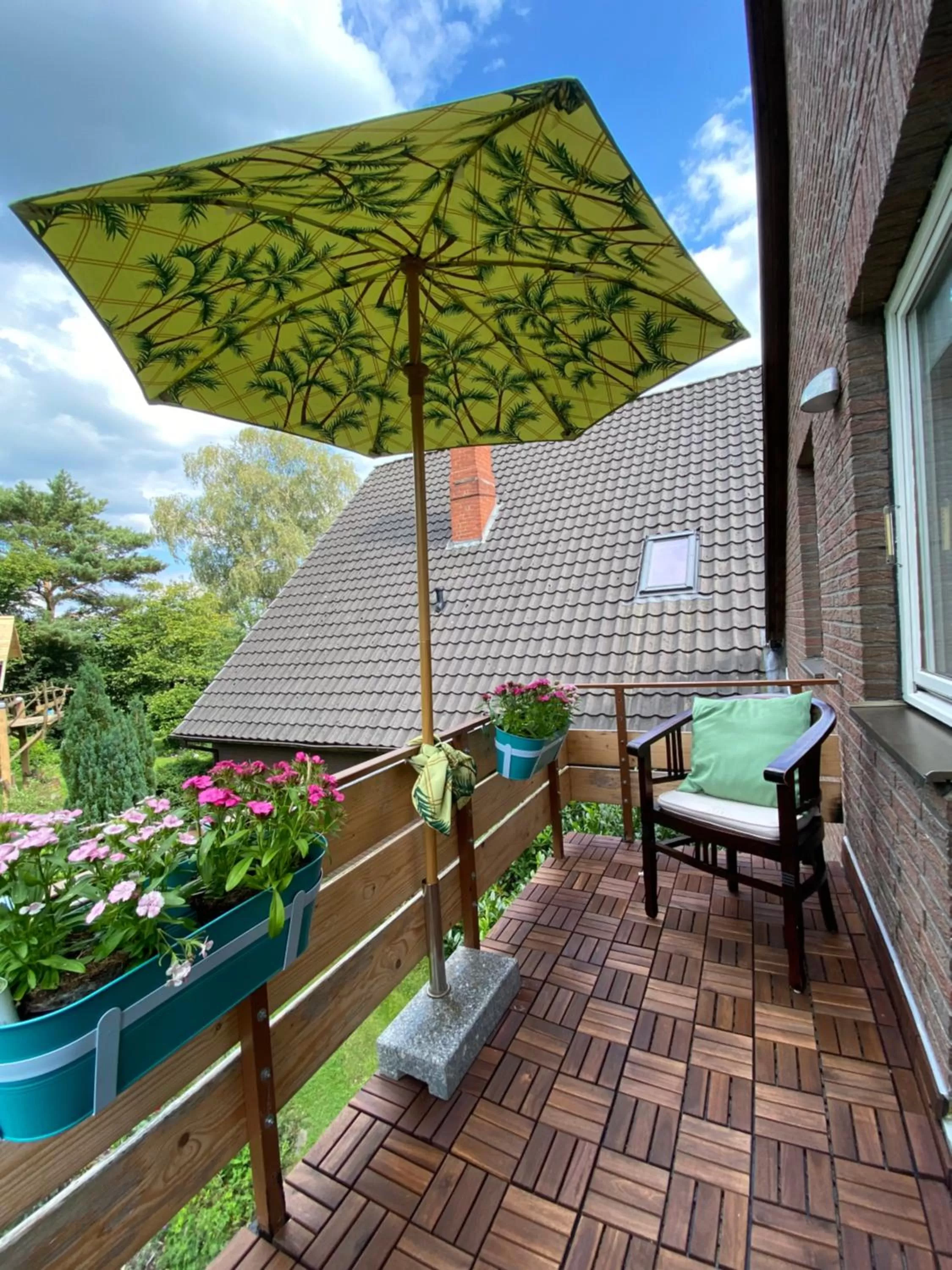 Balcony/Terrace in B&B Worpsweder Blick