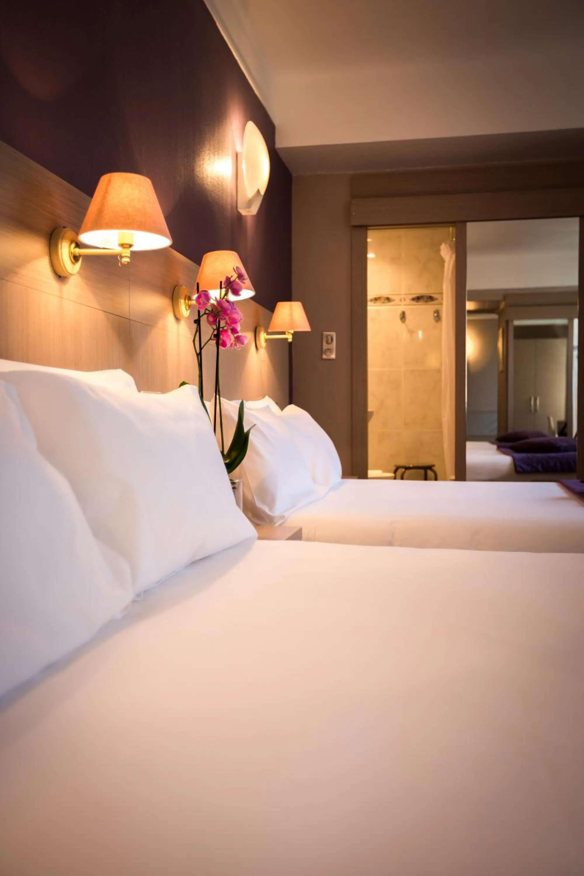 Photo of the whole room, Bed in Hôtel Christina Lourdes