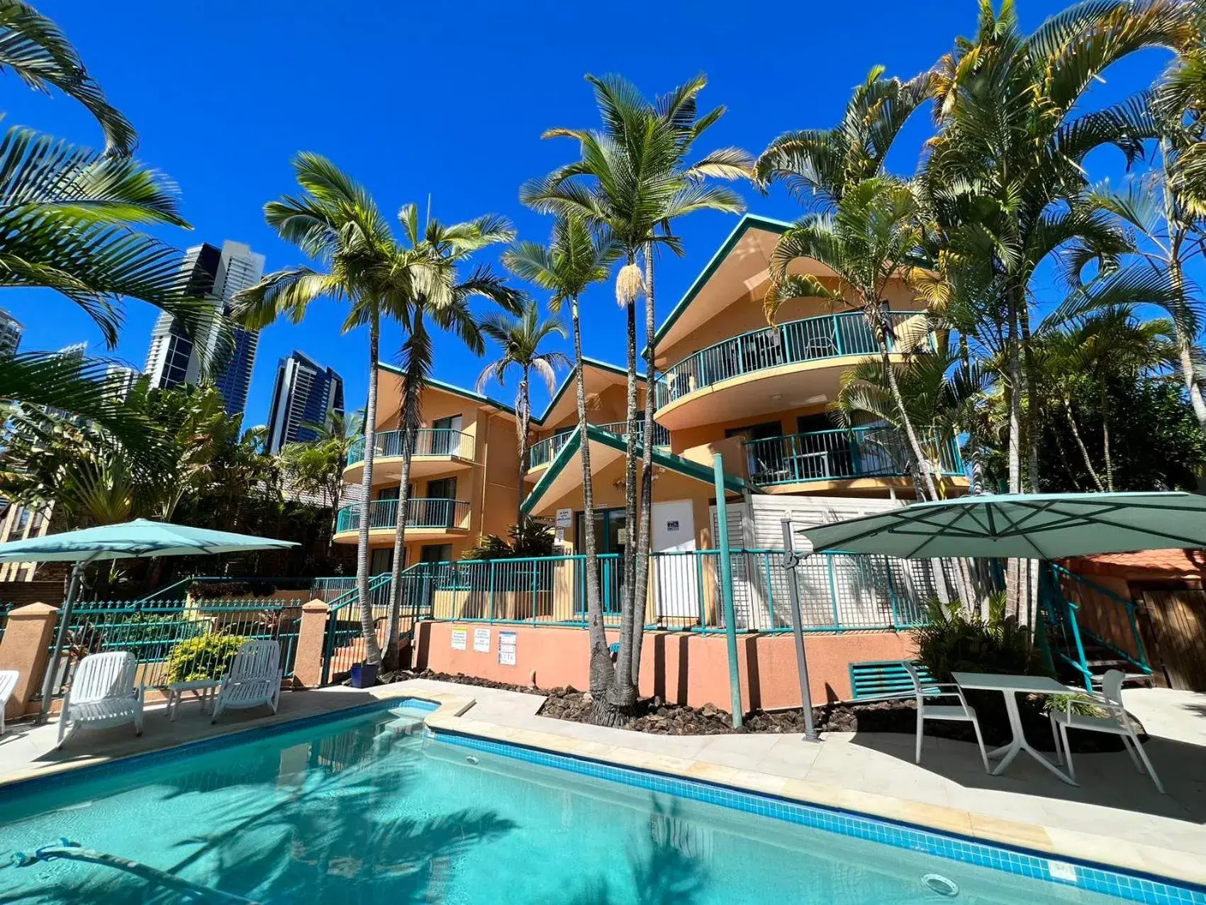 Property building in Karana Palms Resort Property building in Karana Palms Resort