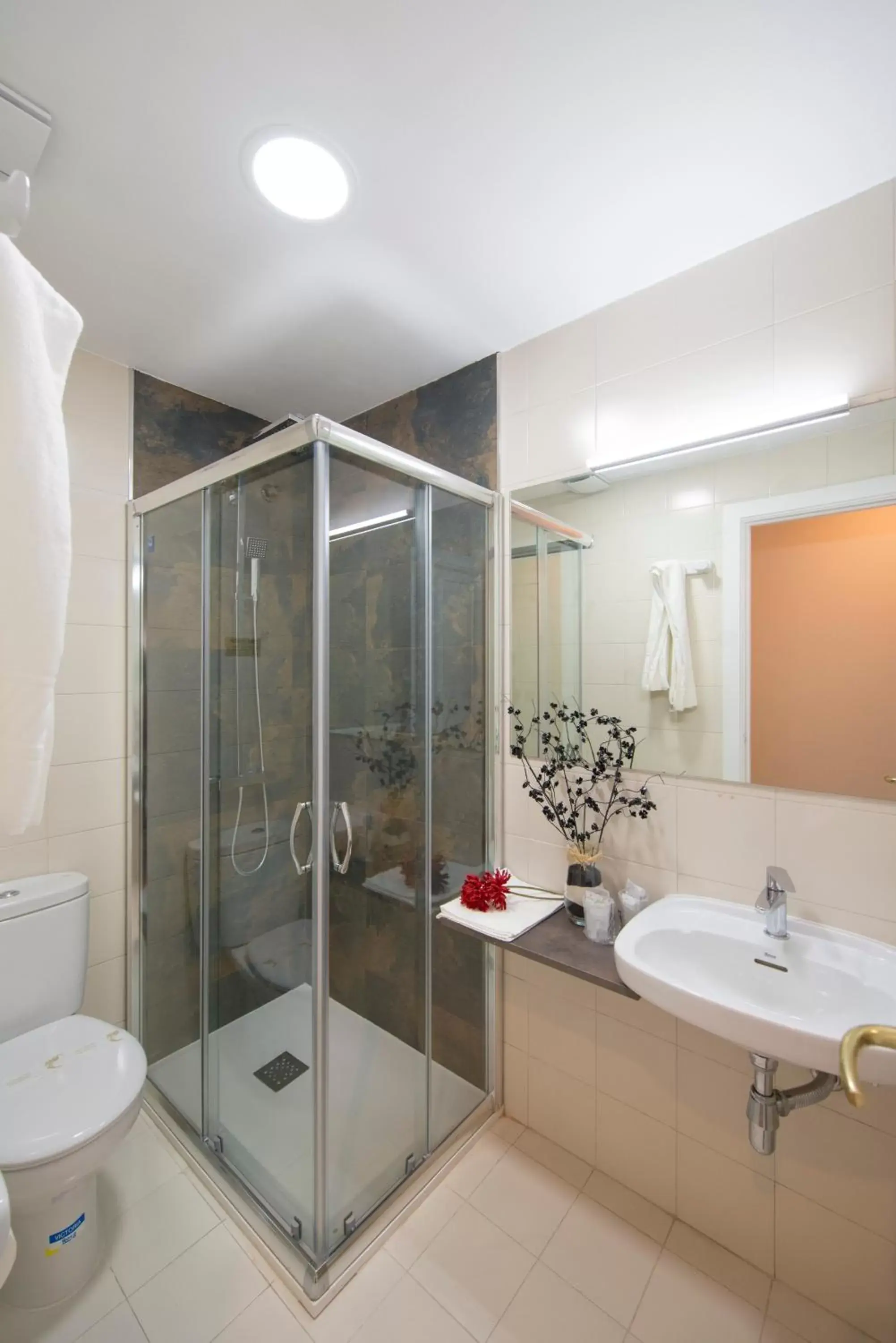 Shower, Bathroom in Hotel Miño