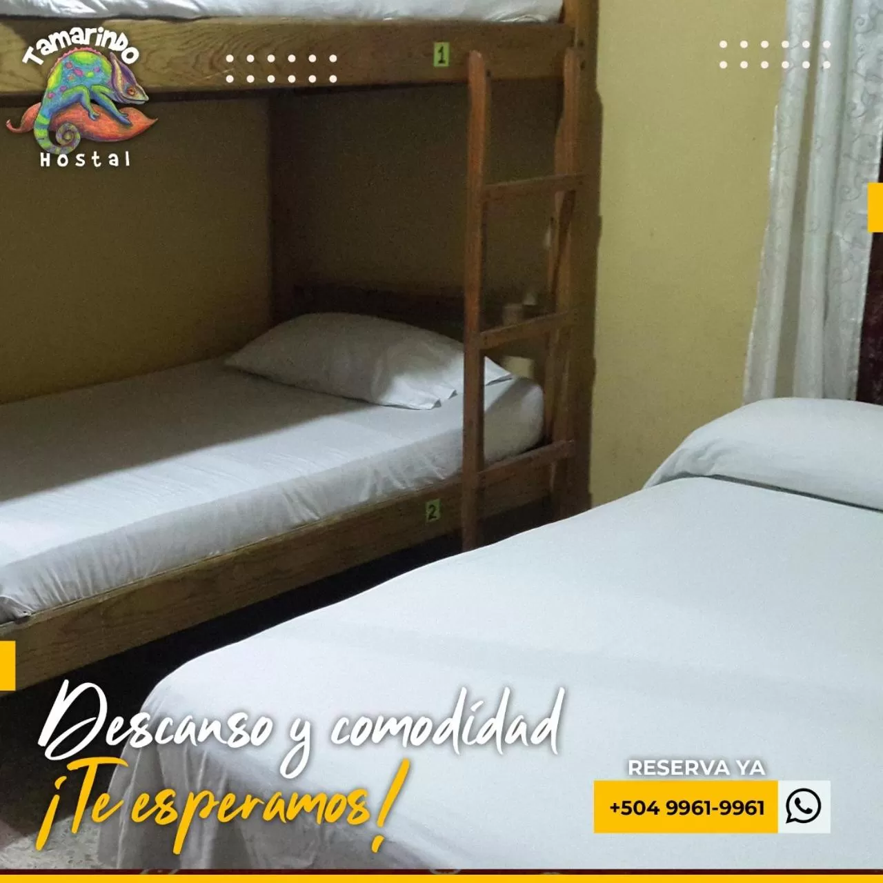 Bed in Tamarindo Hostel