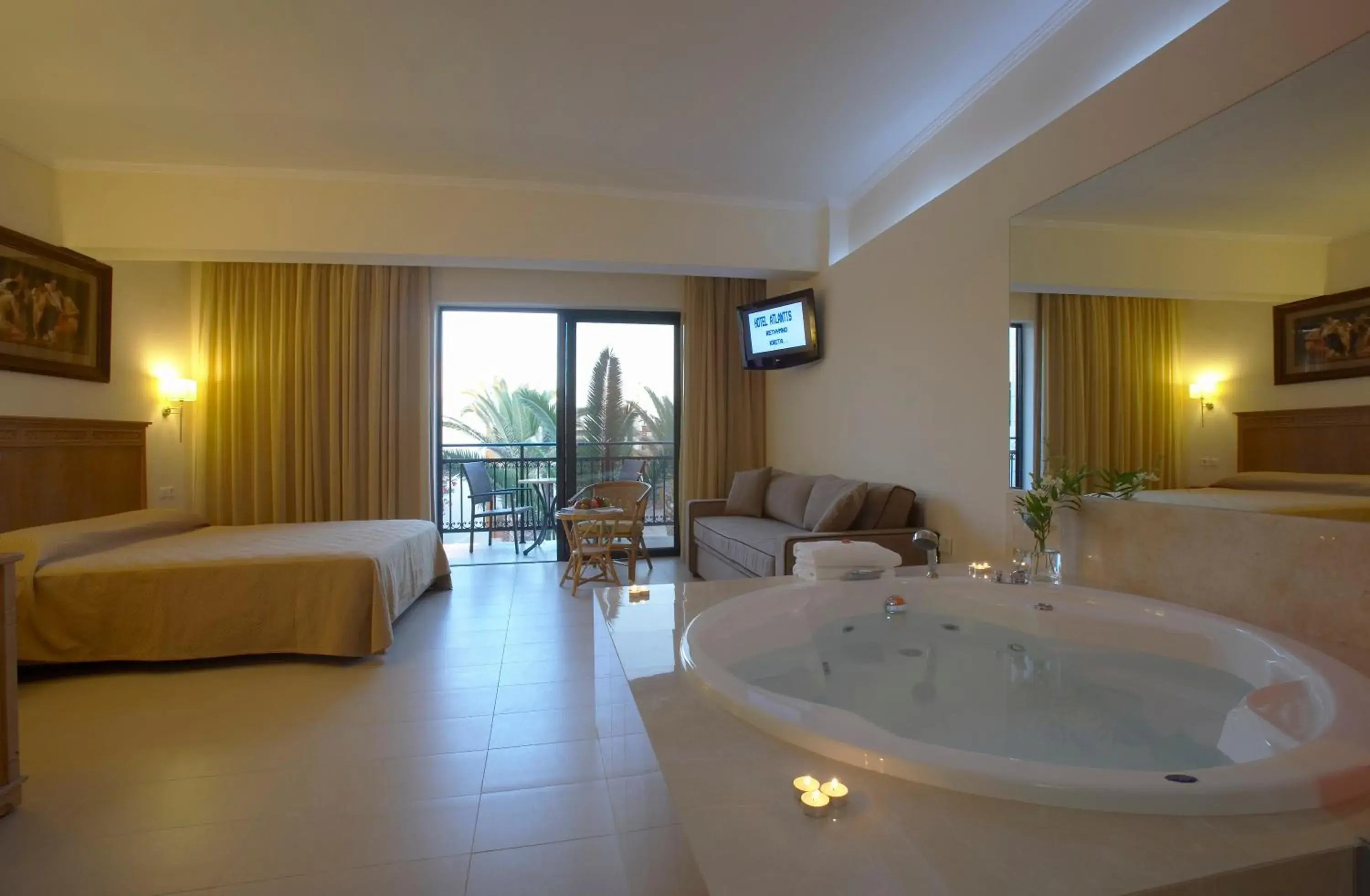 Bedroom in Atlantis Beach Hotel