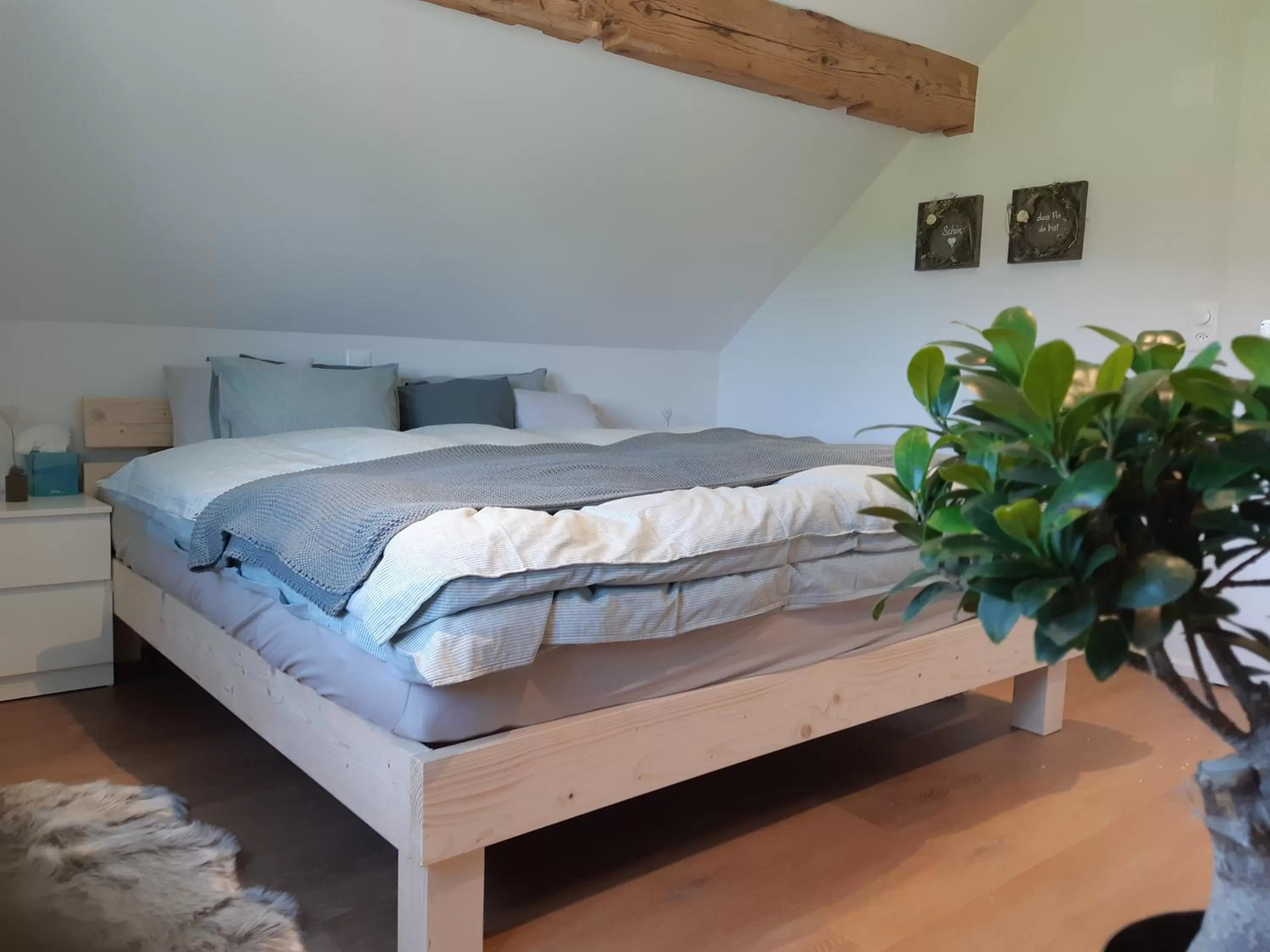 Bed in Gästehaus Aemisegg