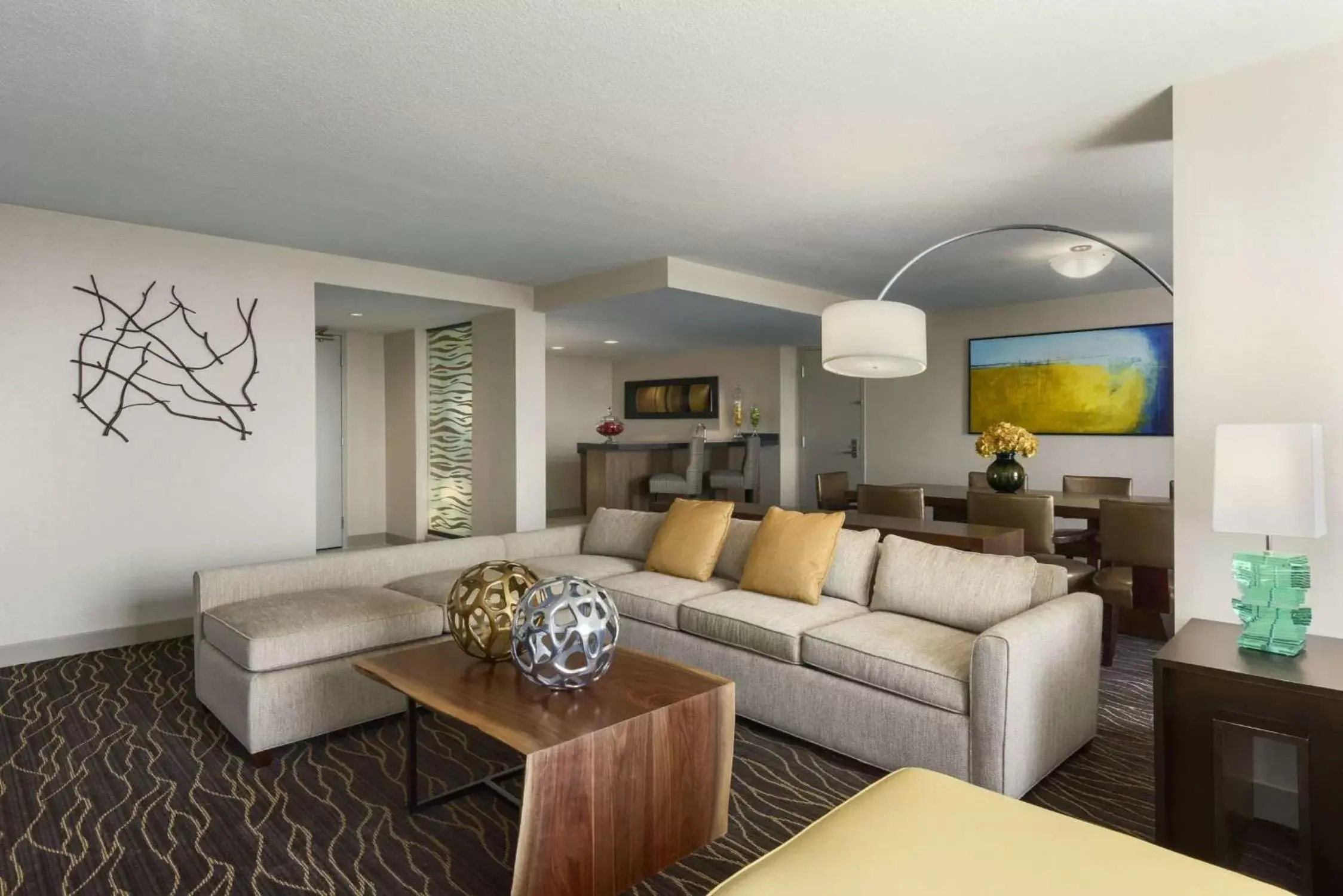 Living room, Seating Area in Hilton Salt Lake City Center