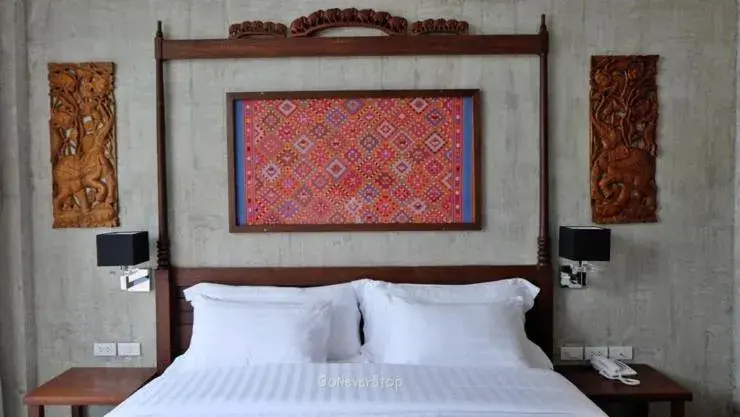 Bed in Bansaeo Garden and Resort