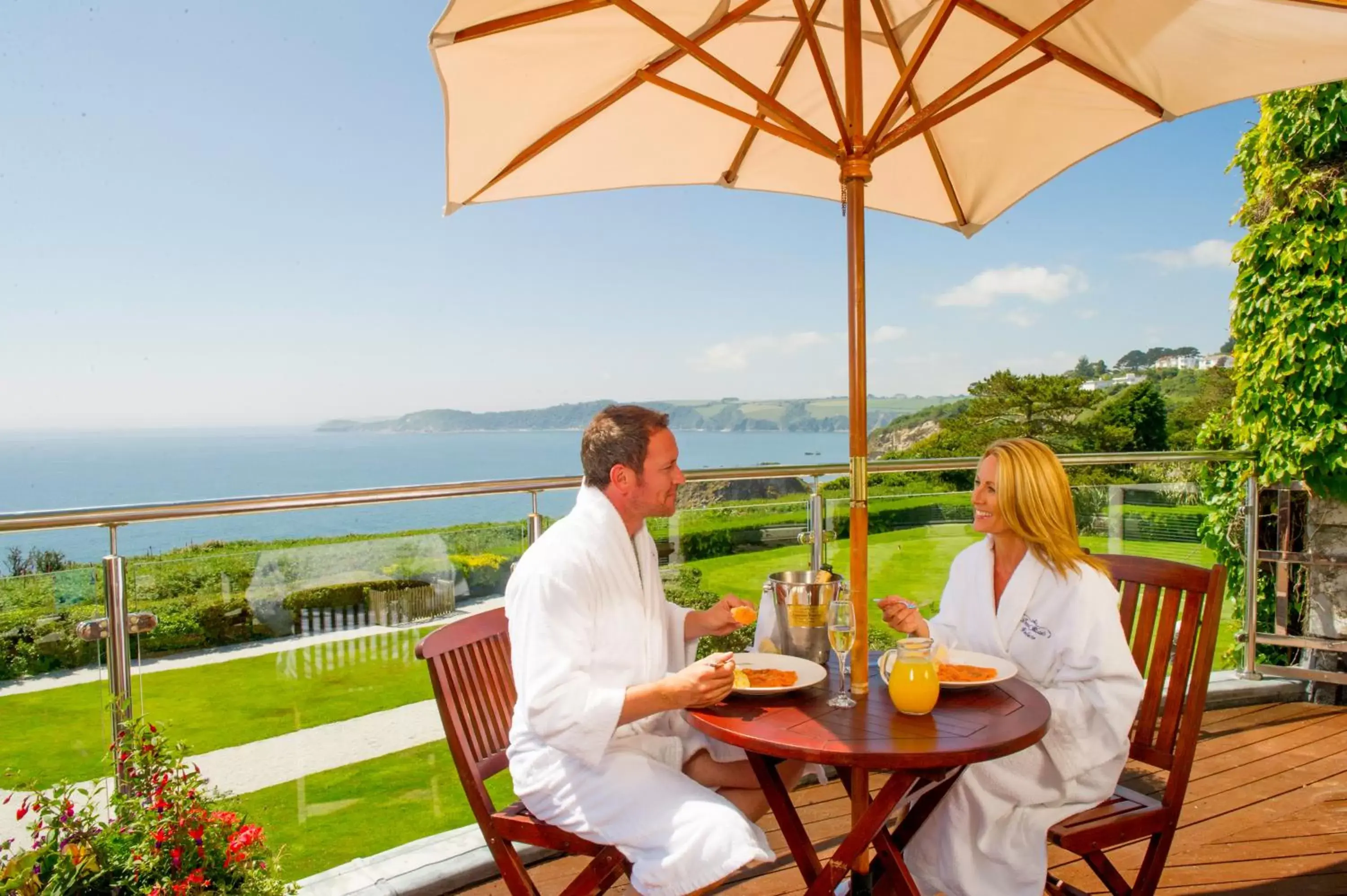 Balcony/Terrace in The Carlyon Bay Hotel and Spa