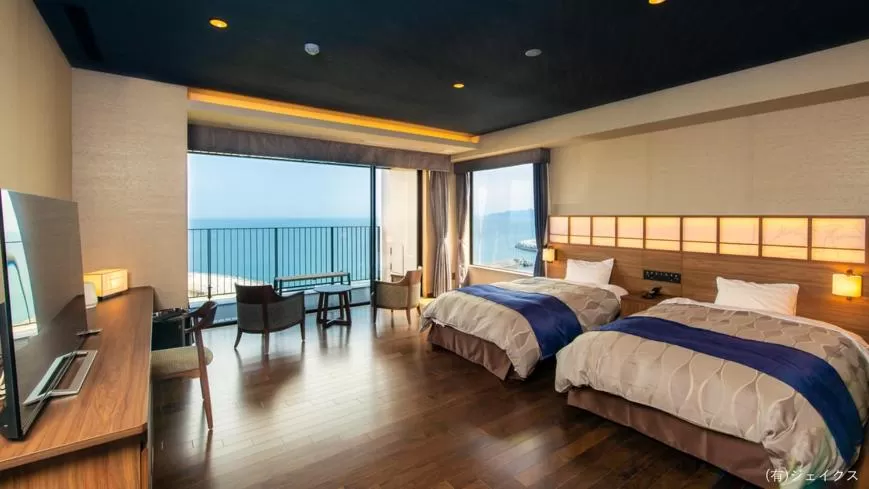 Bed in REX HOTEL Beppu