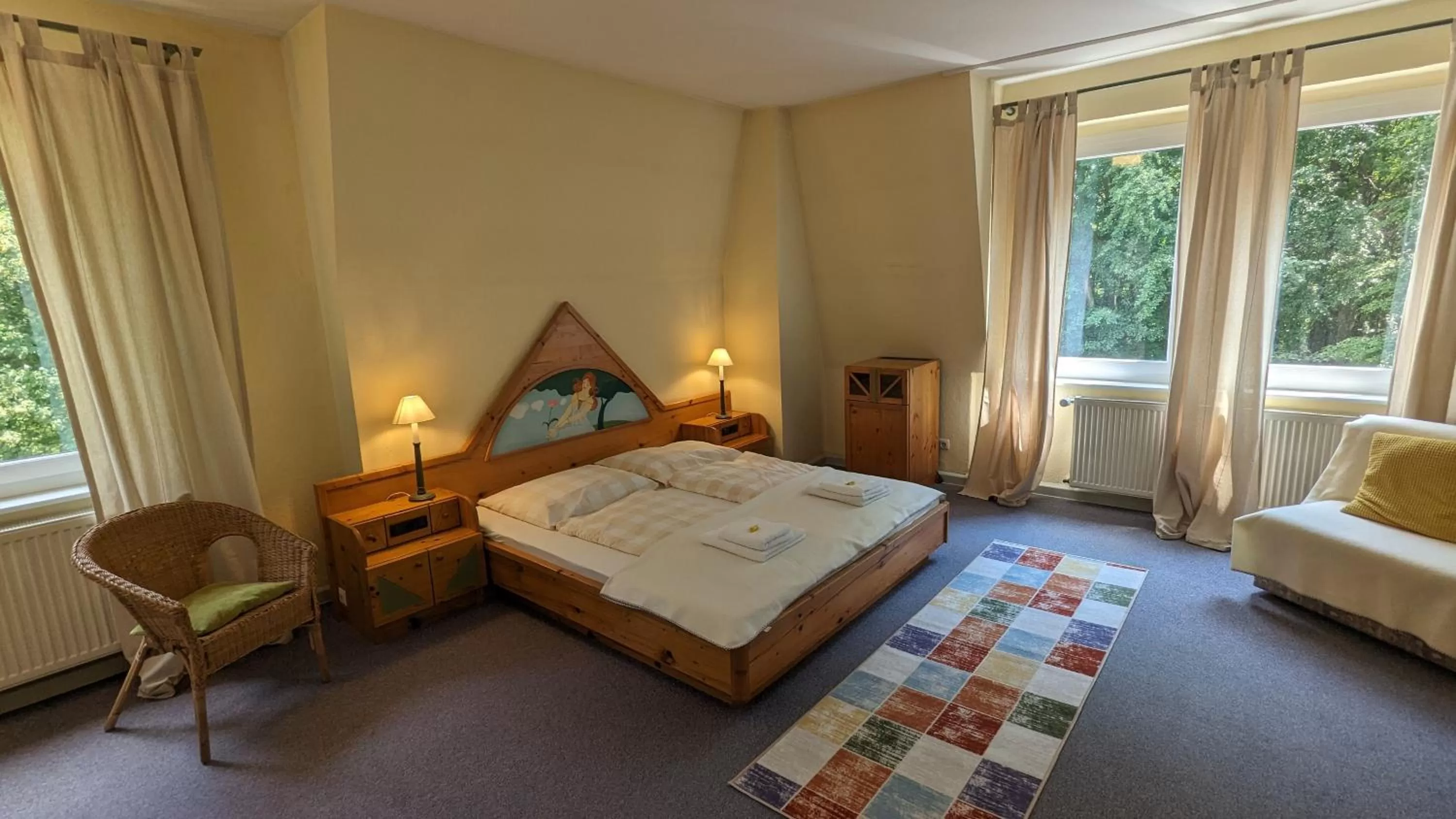 Photo of the whole room, Bed in Naturhotel Forsthaus