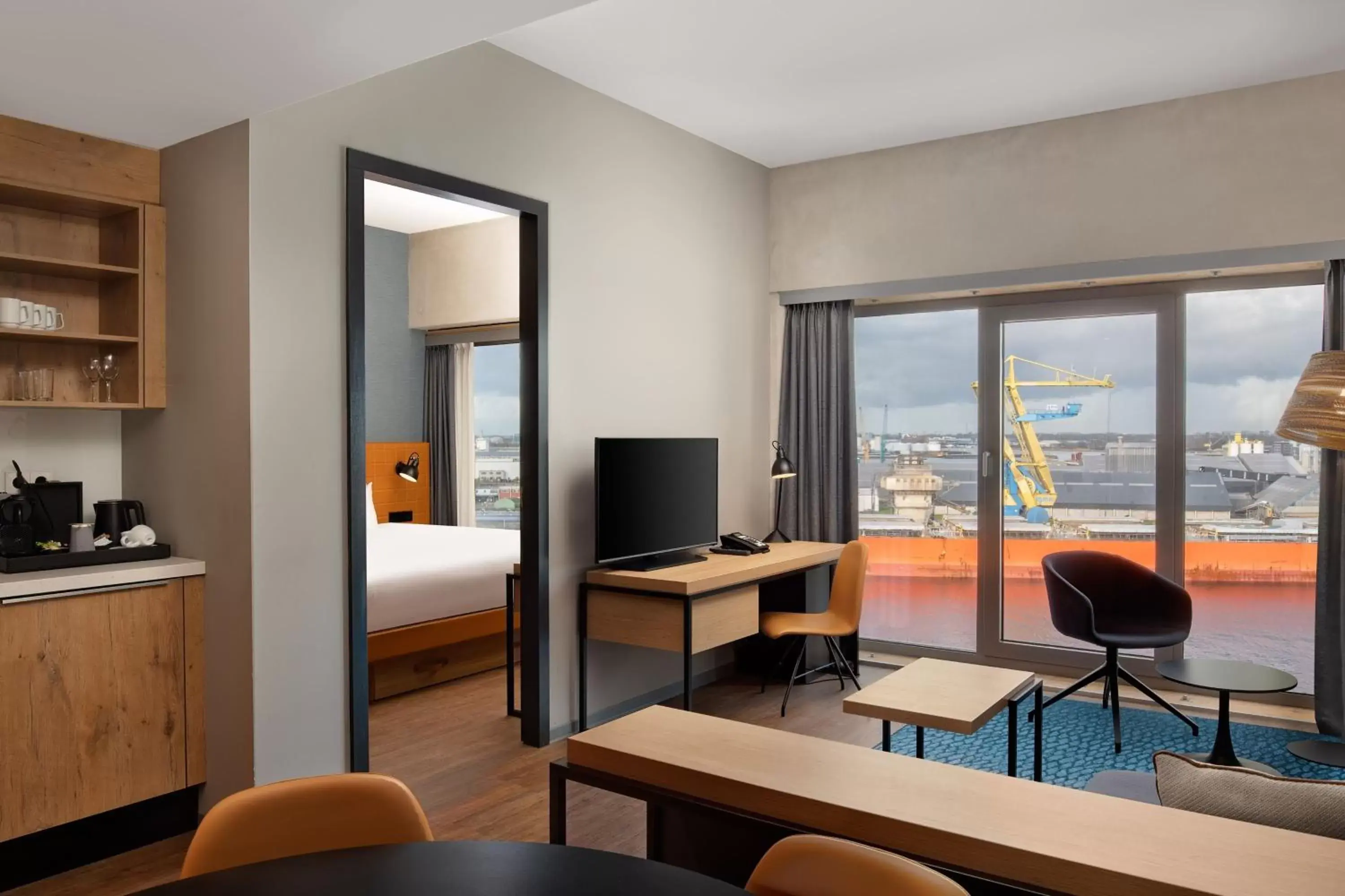 Bedroom, Seating Area in Residence Inn by Marriott Amsterdam Houthavens