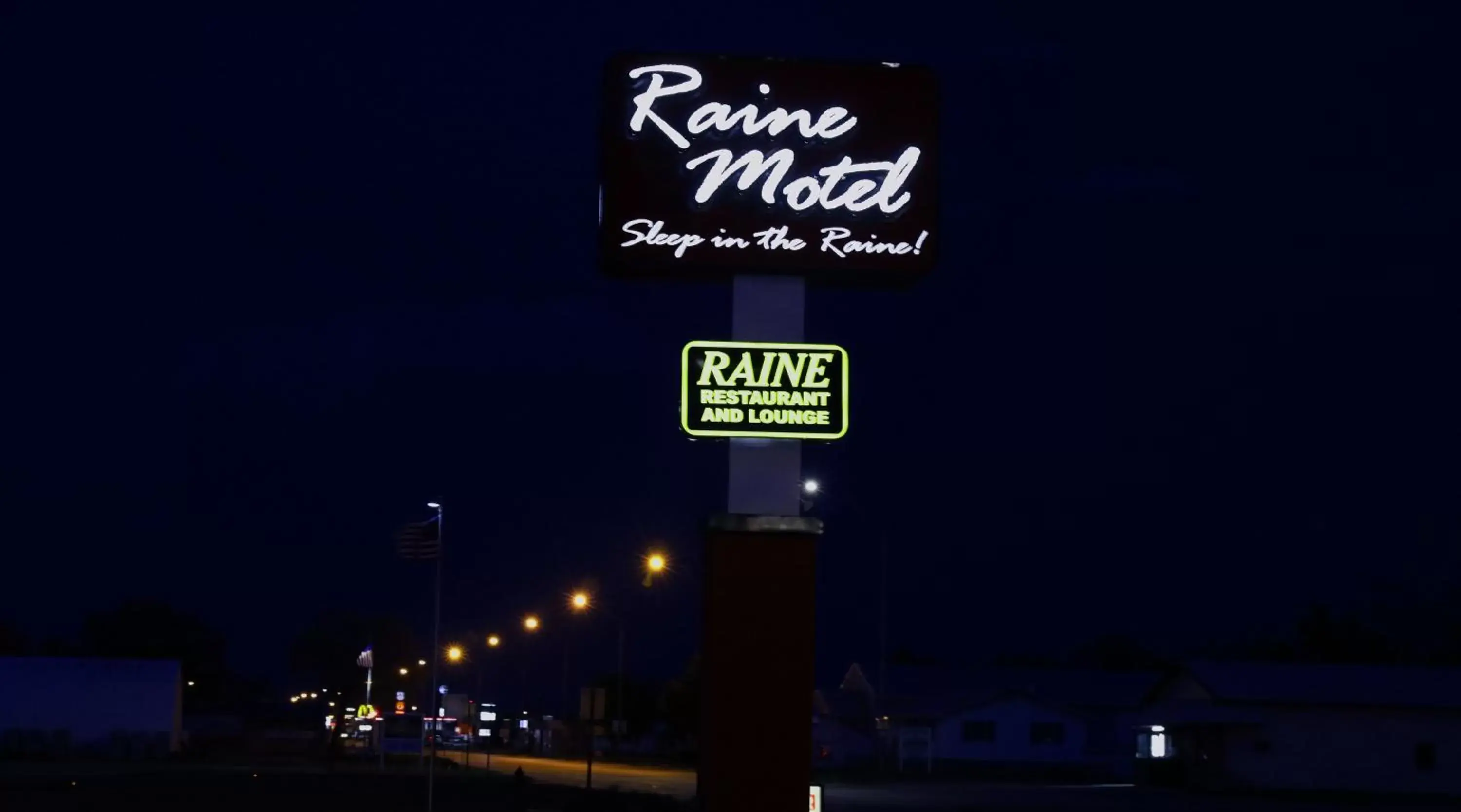 Property logo or sign in Raine Motel